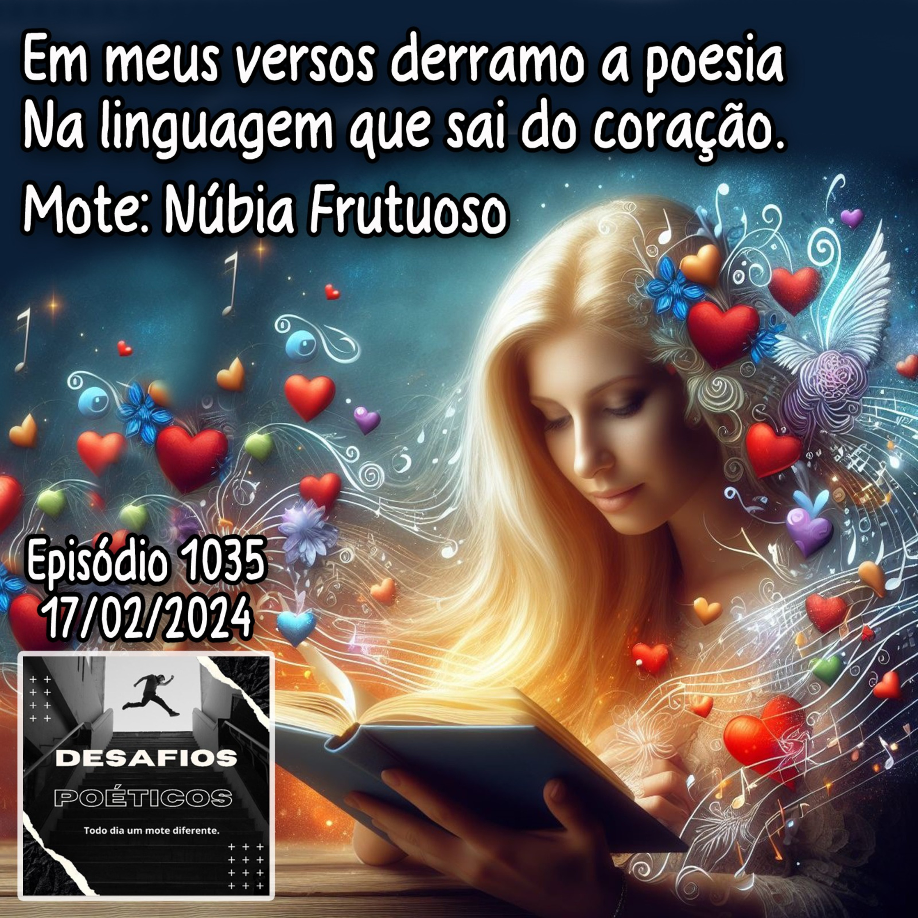 Em meus versos derramo a poesia, na linguagem que sai do coração. Mote: Núbia Frutuoso #1035 episode artwork