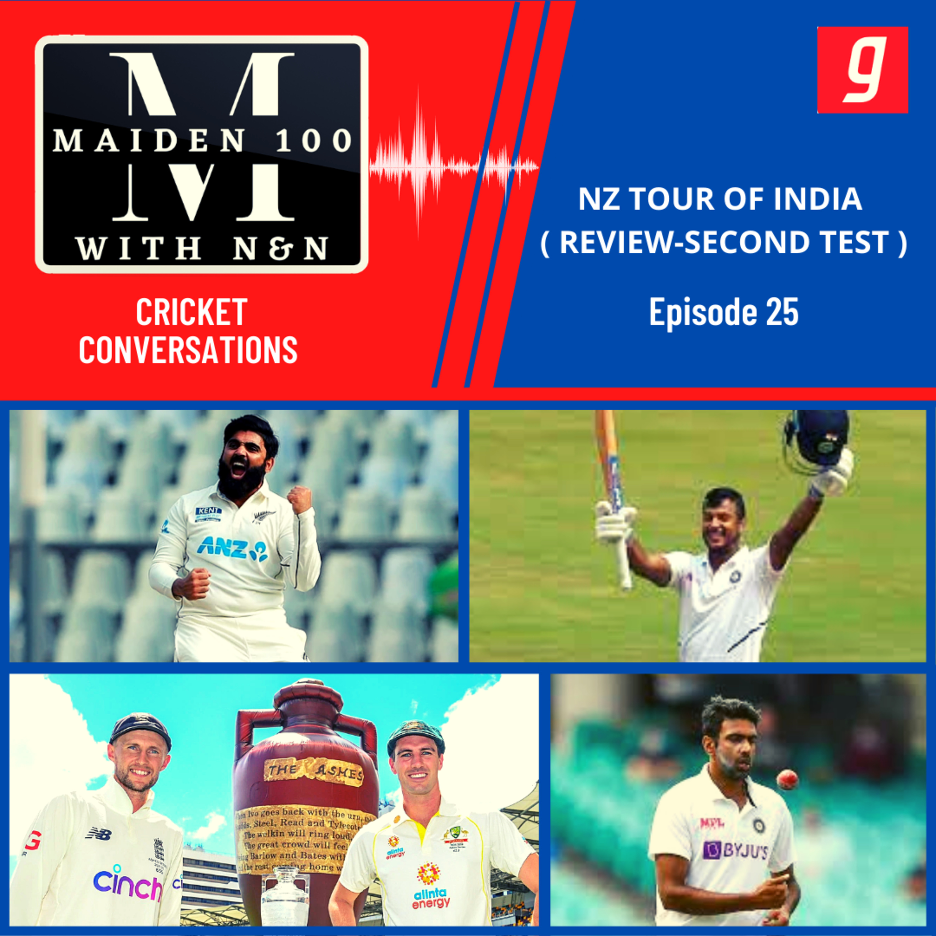 Ep 25 : NZ Tour of India ( Review - Second Test)  episode artwork