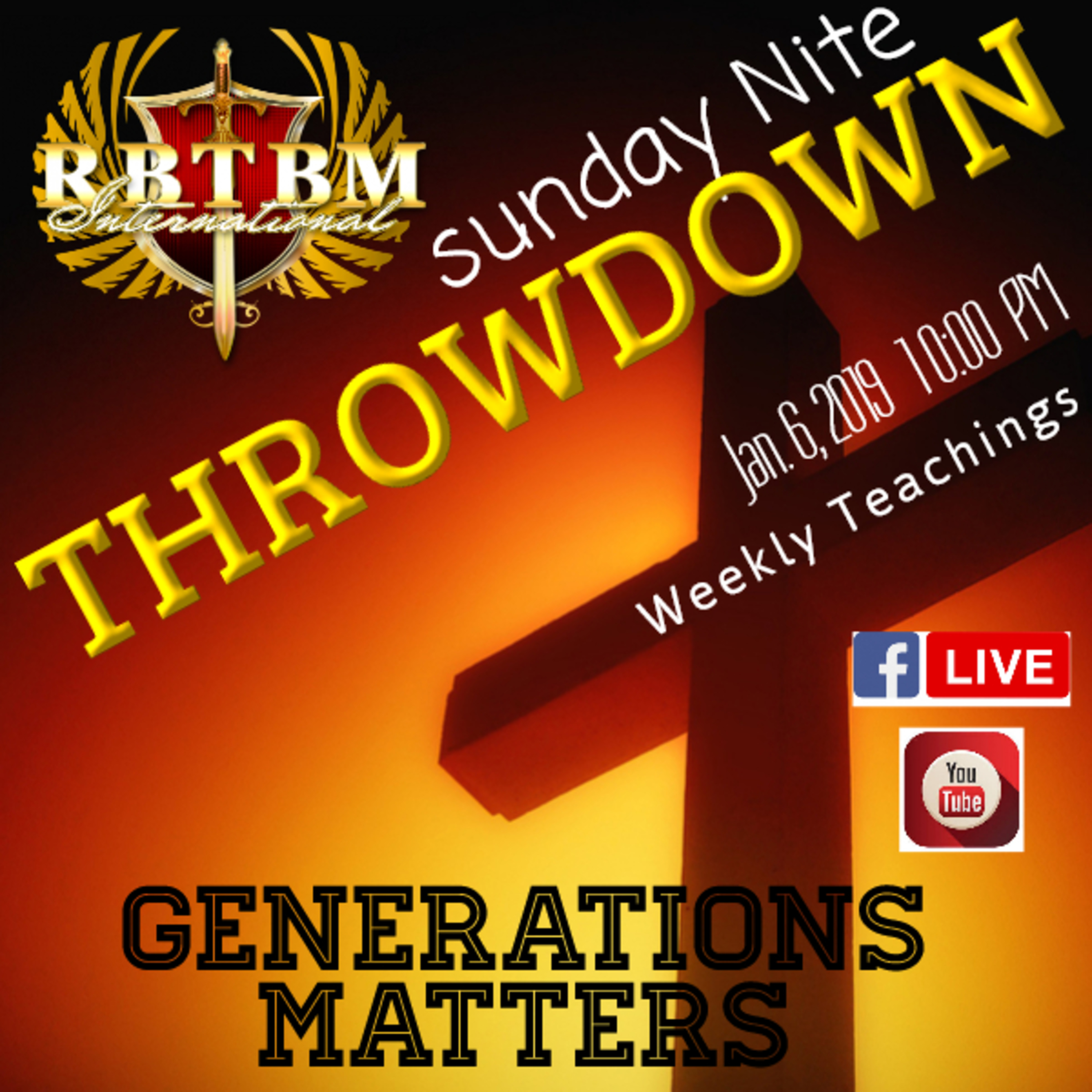 Sunday Nite Throwdown-Generations Matters Purifying the Bloodlines episode artwork