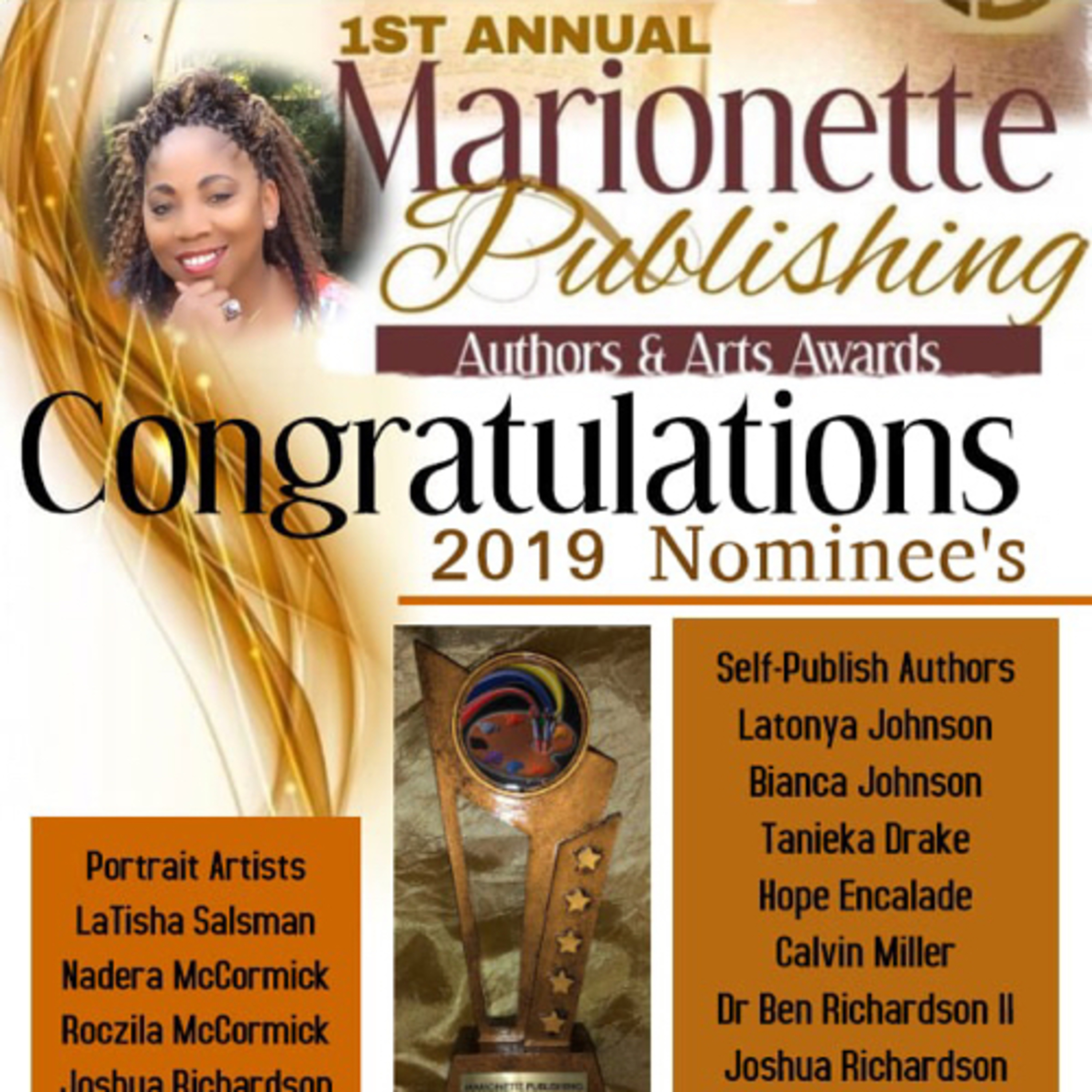 1st Annual Marionette Publishing Authors&Arts Awards episode artwork