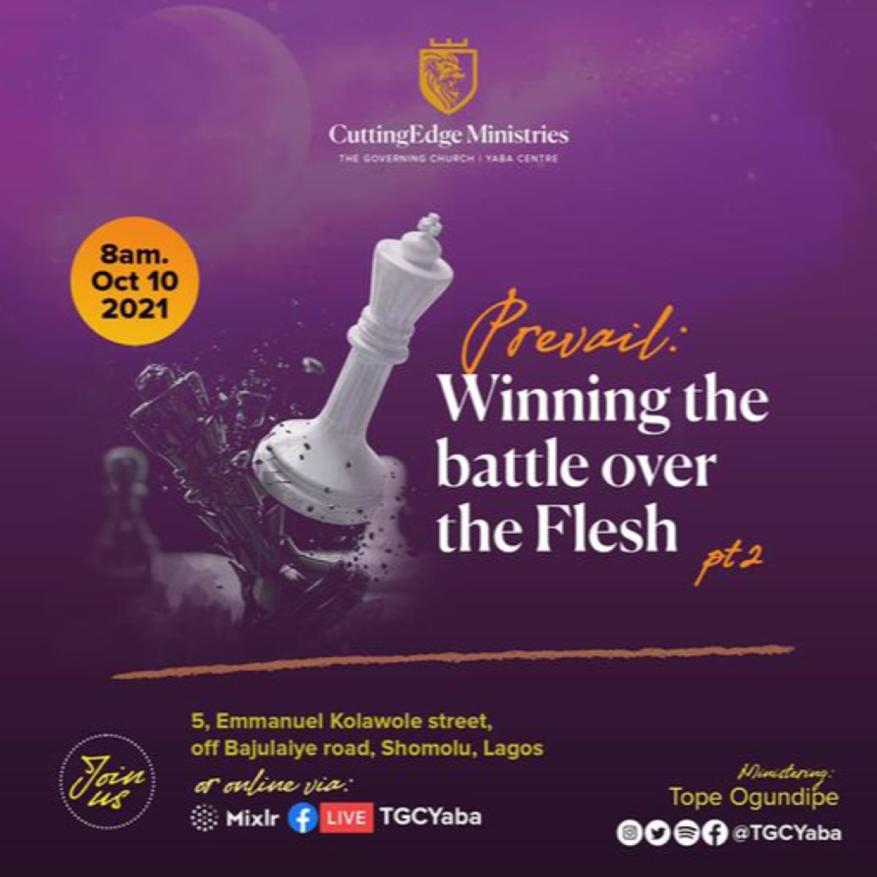 Prevail: Winning the Battle over the Flesh (Part 2)