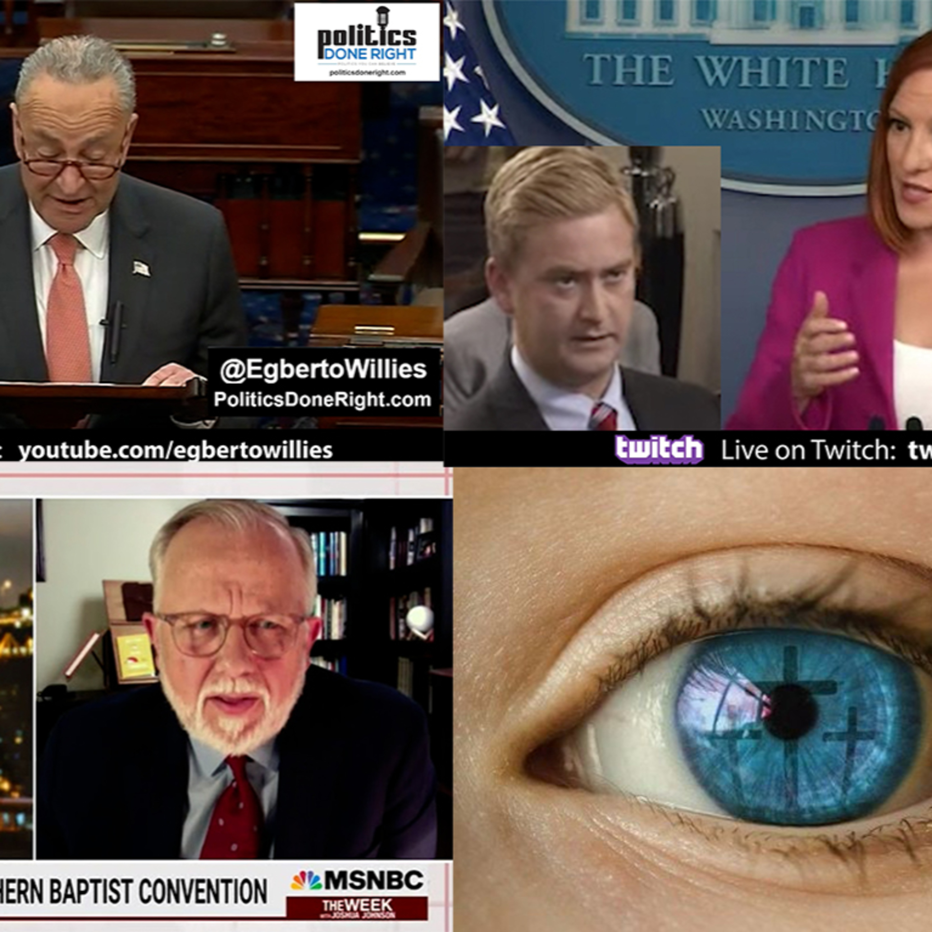 Schumer slams GOP on voting rights, Southern Baptist called out, Psaki neuters Fox News Doocy