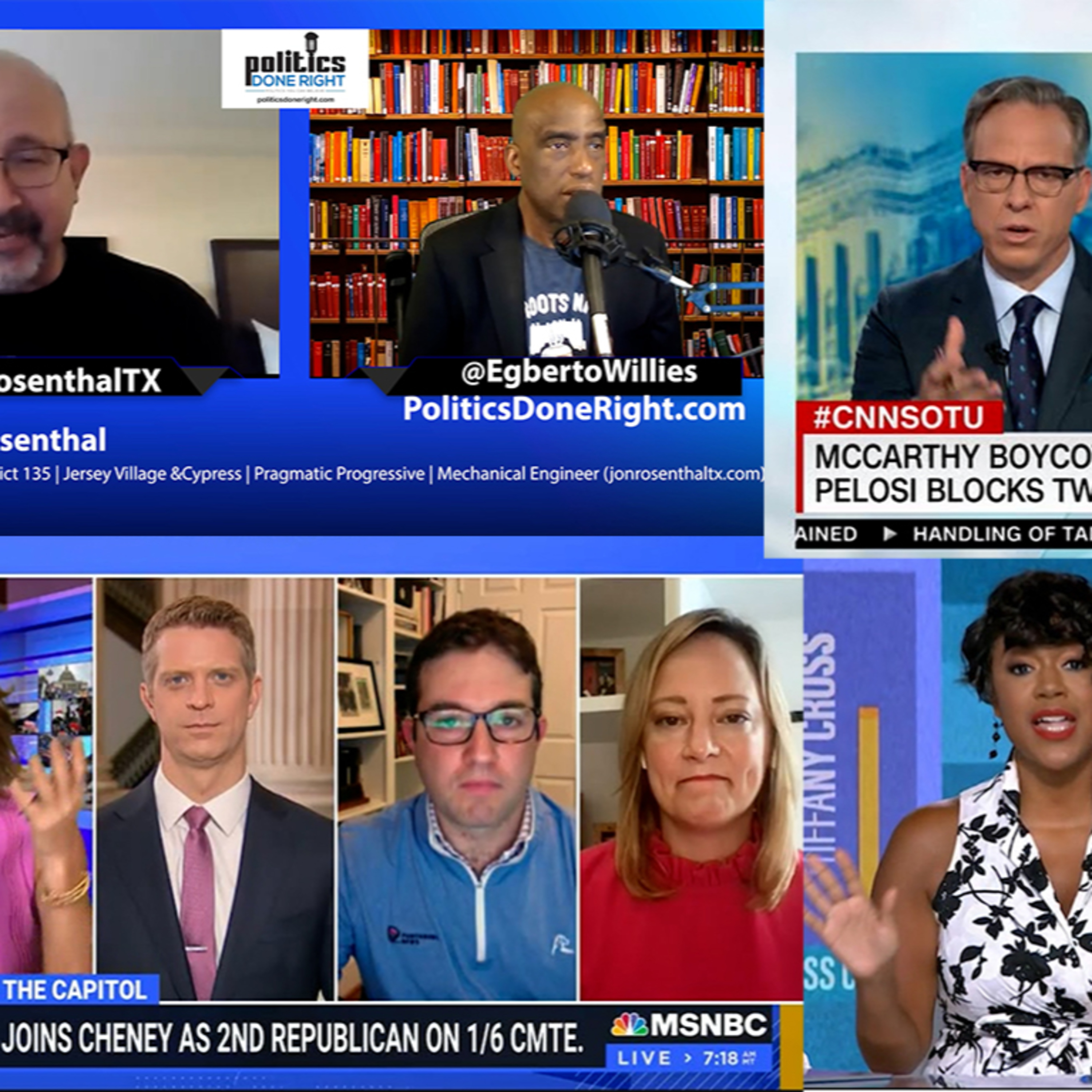 TX Rep. in DC speaks on attack on voters, Reporters defend Pelosi, Tiffany Cross rips Megyn Kelly