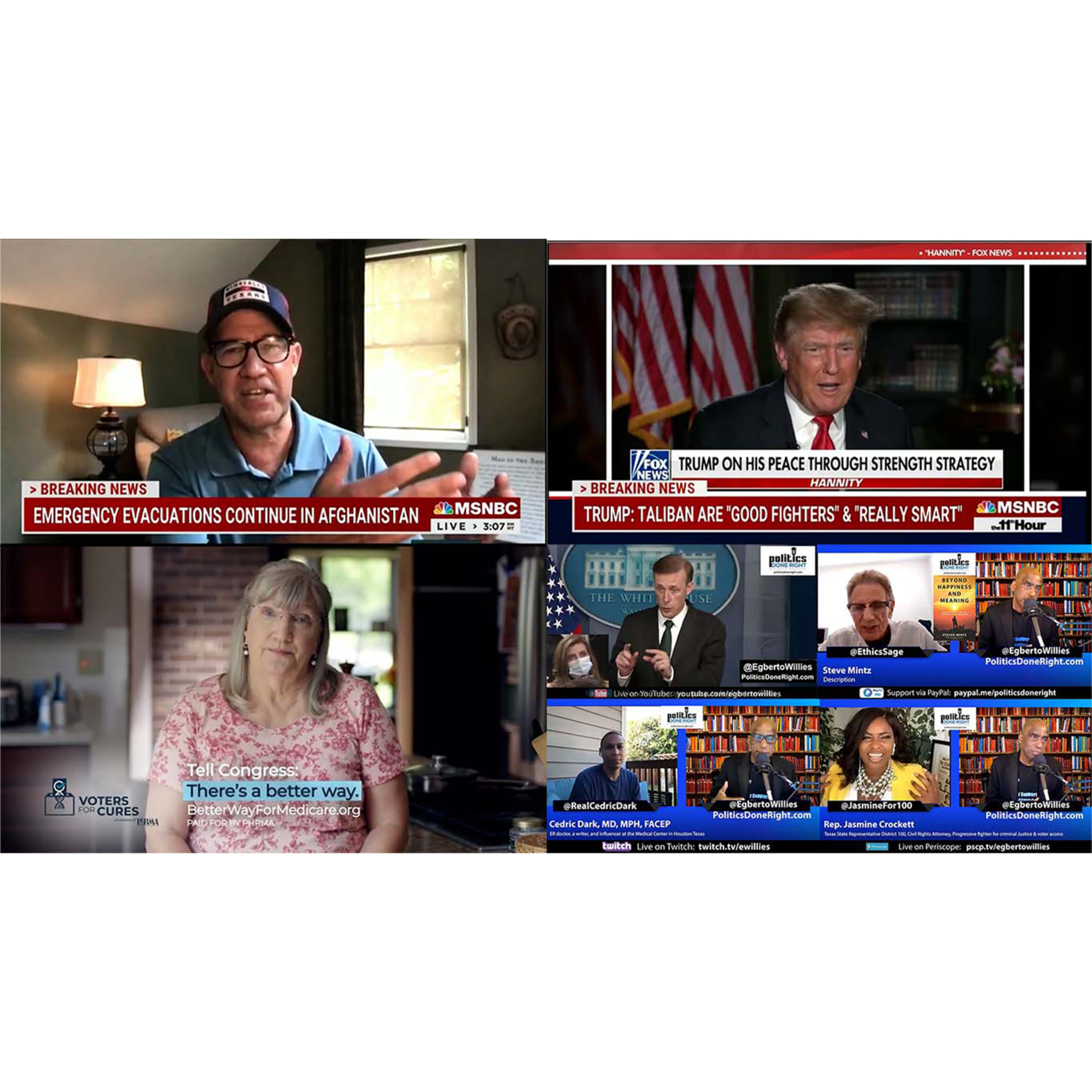 Trump gives big praises to Taliban, Big Pharma is at it again, Matthew Dowd scolds Democrats