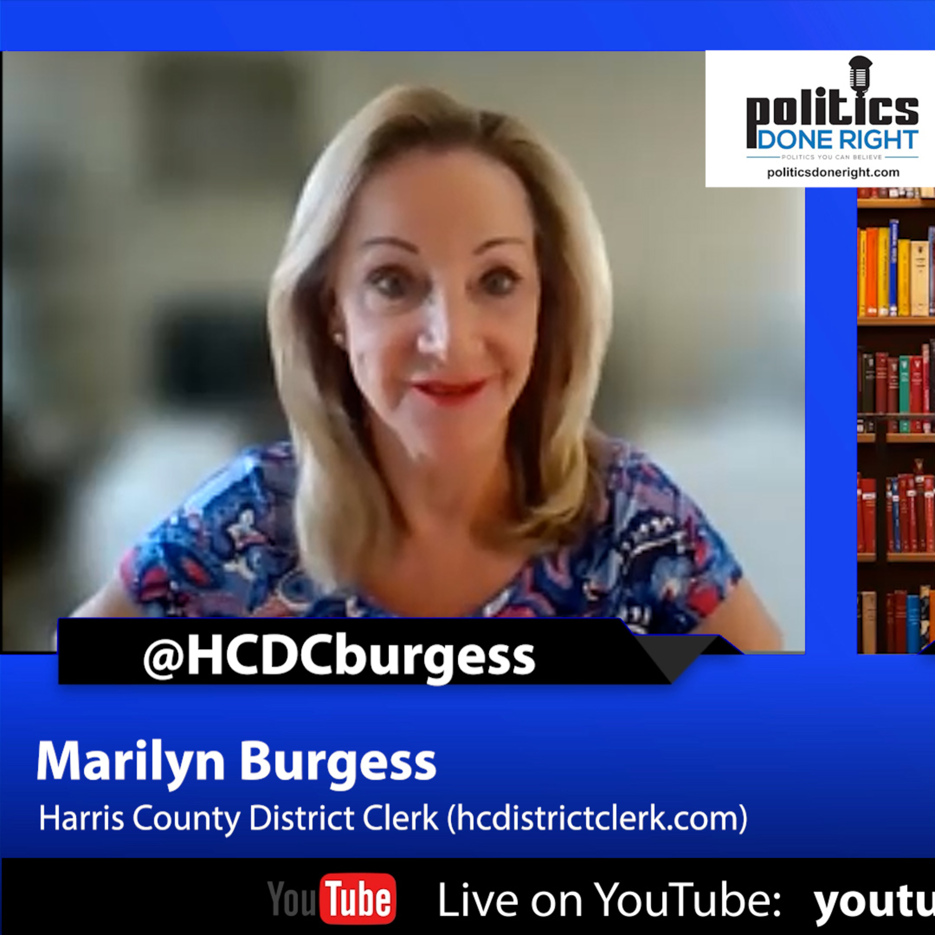 Marilyn Burgess, Harris County District Clerk on jury diversity & her Stand For Justice Campaign