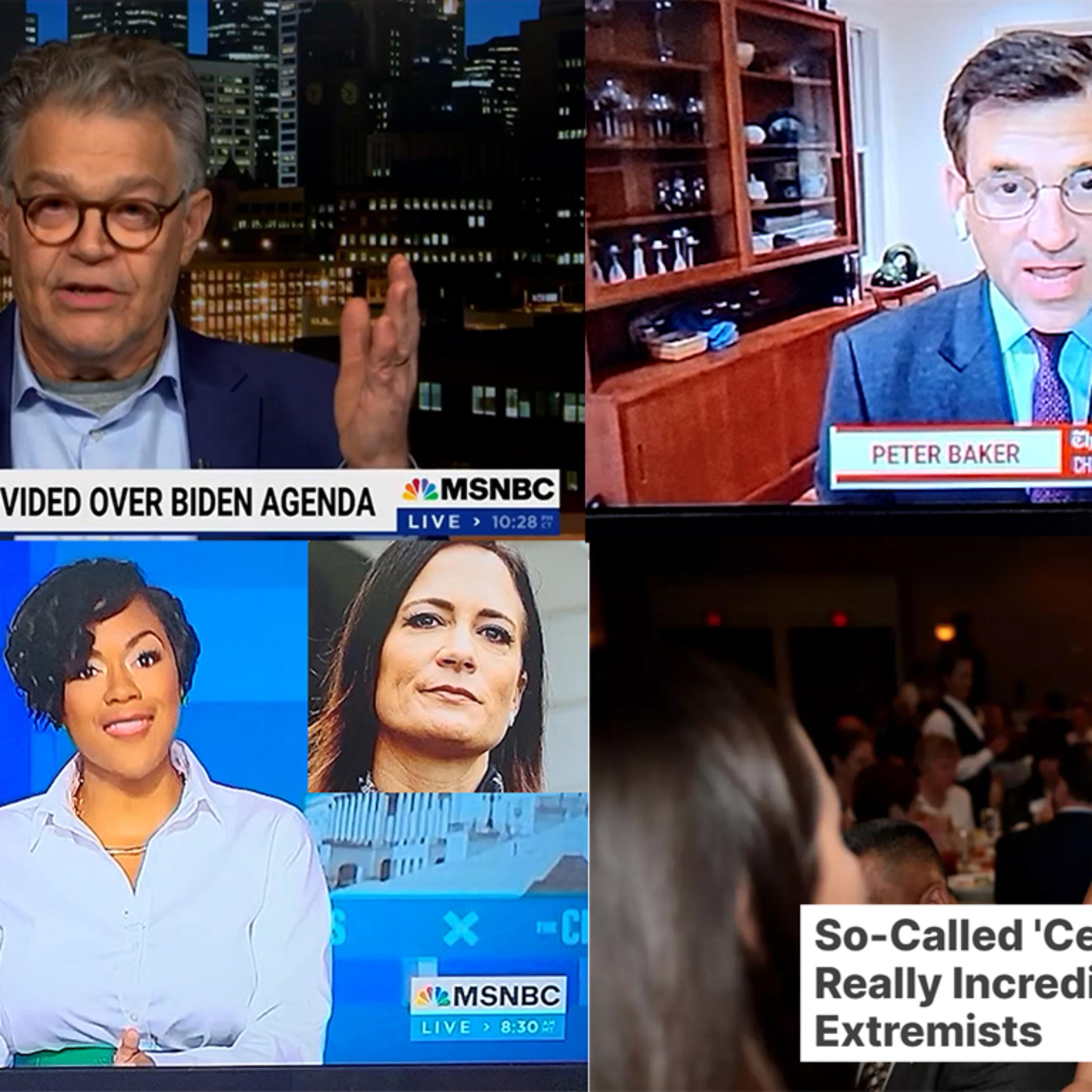 Are they Centrists or Extremists? Al Franken: Be ruthless like GOP. MSM screws Build Back Better.