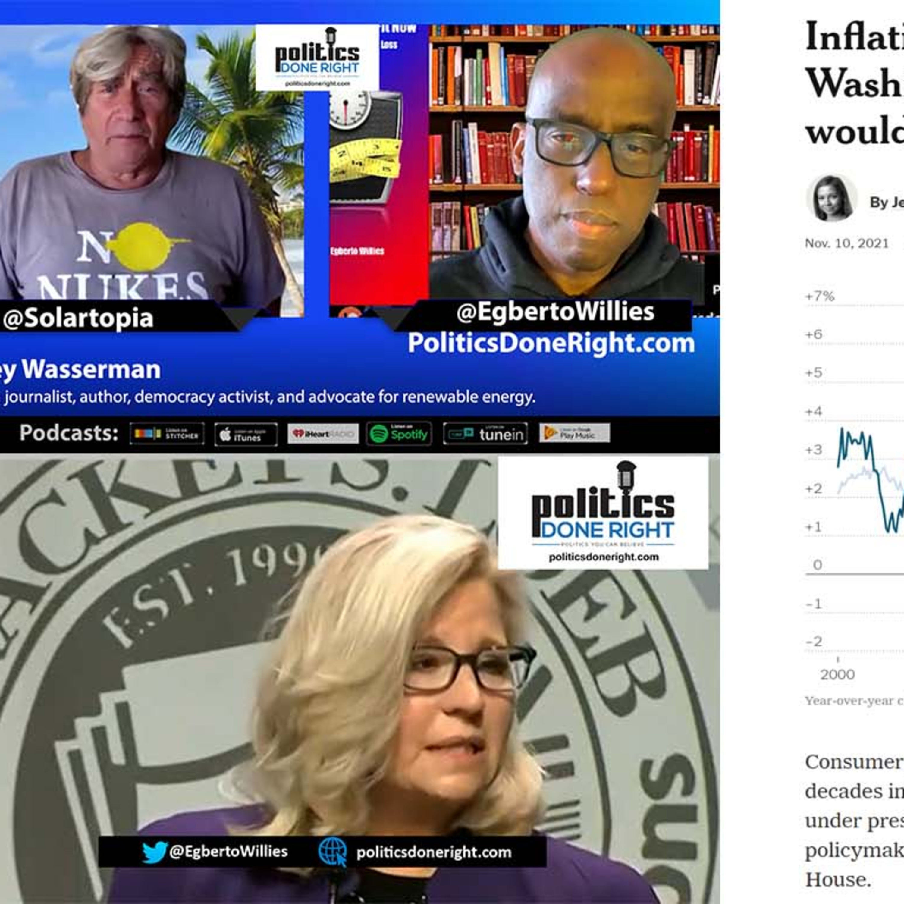 Inflation spike is a fraud, Dems failure in Virginia explained. Liz Cheney skewers Republicans.
