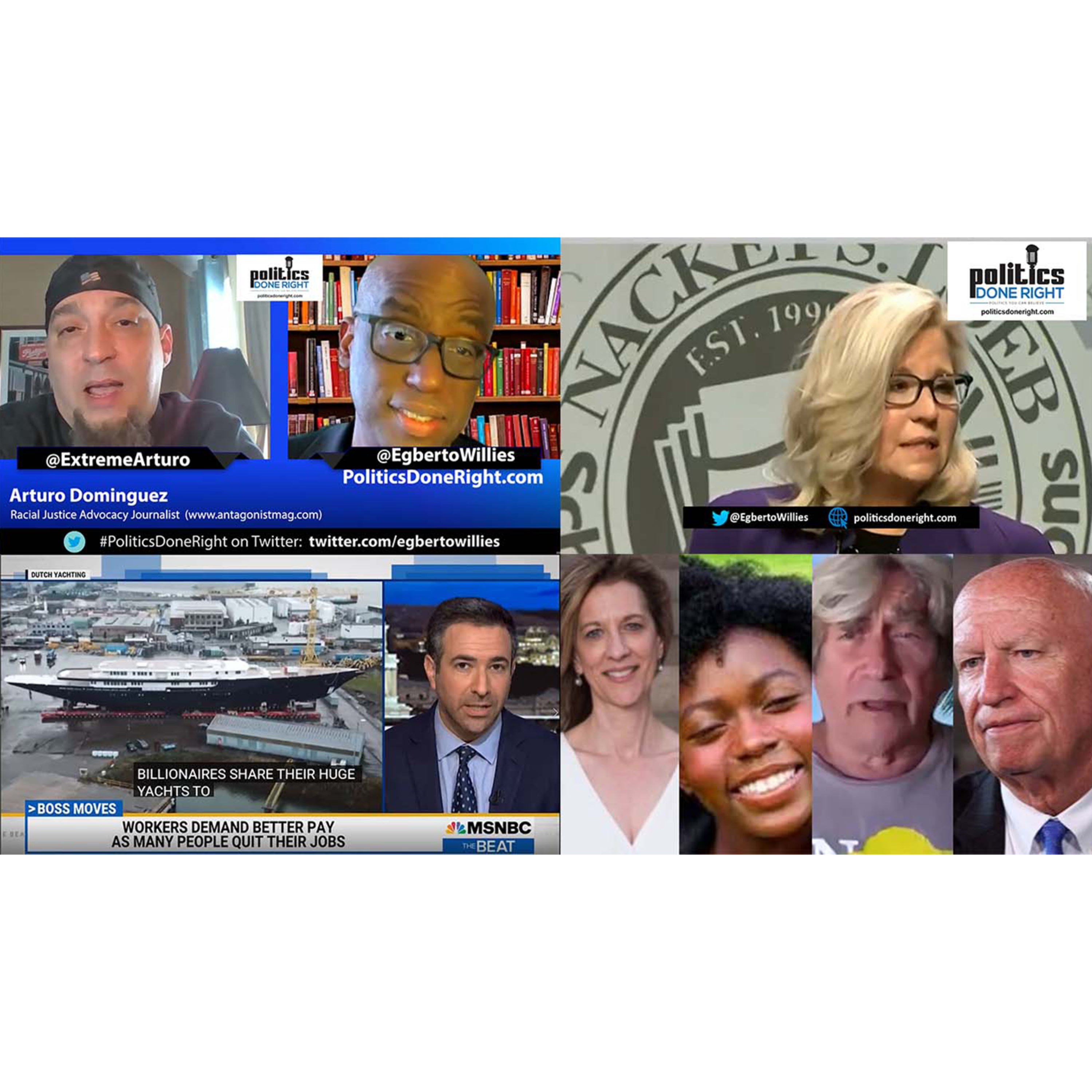 Kudos to Liz Cheney. Arturo Dominguez on Latino/1619 Project issues. Worker power. CRT on KPFT.