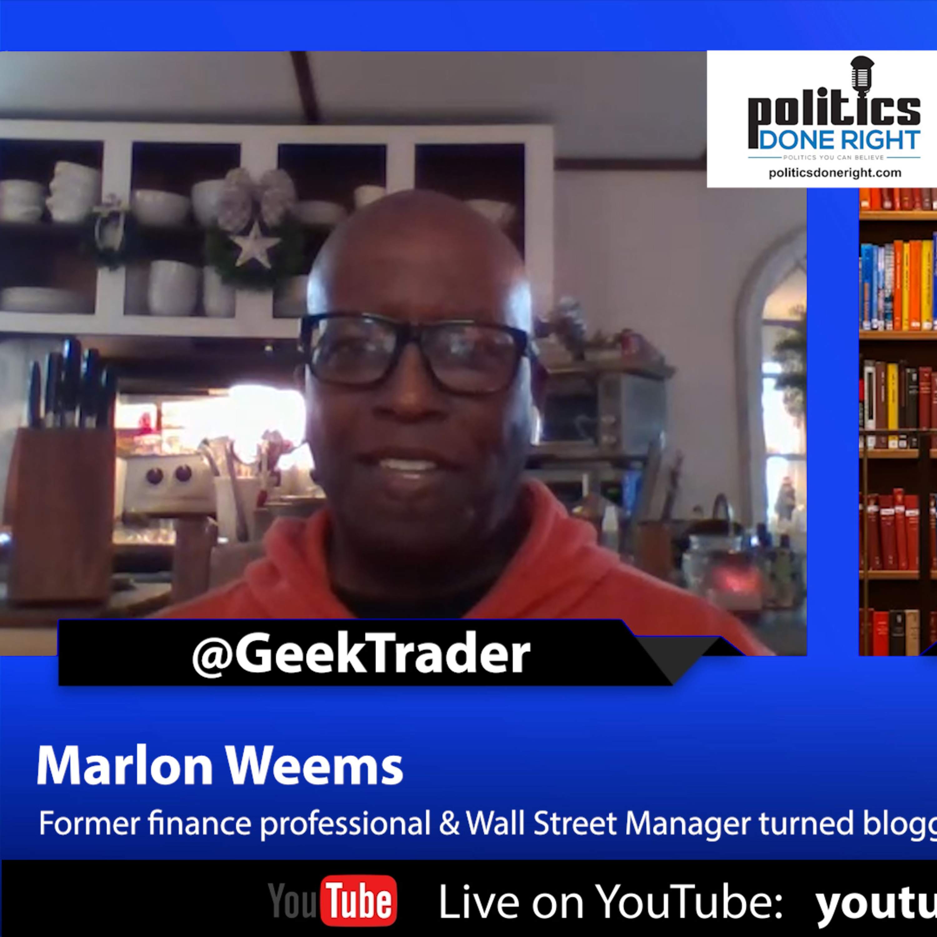 Marlon Weems, former Finance & Wall Street Manager turned grassroots writer blogger author.