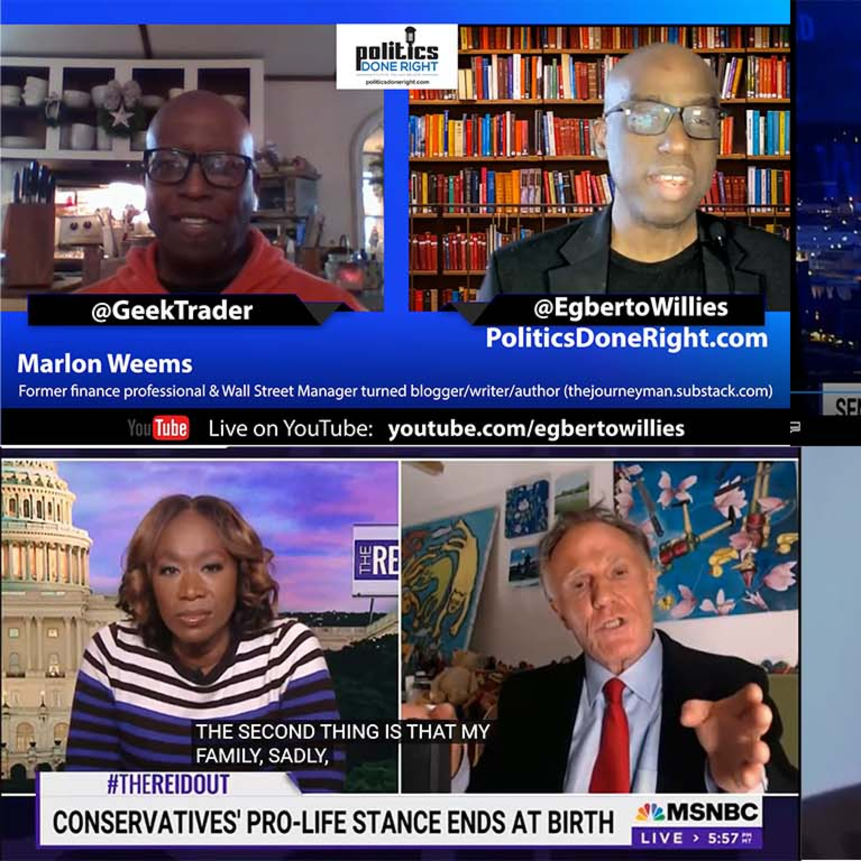 Republican hypocrisy on life dethroned. We must talk to the other side. Marlon Weems speak.
