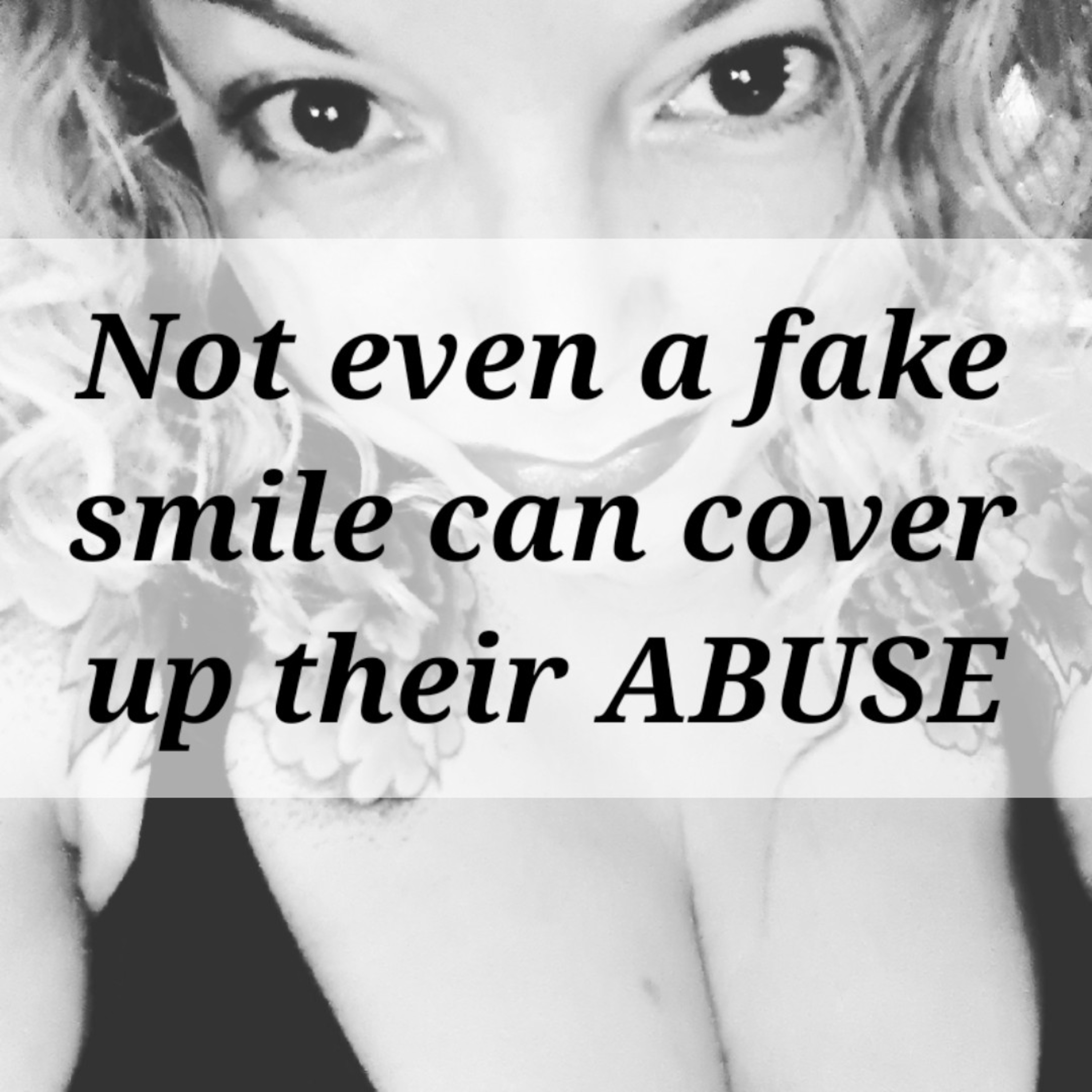 Not even a fake smile can cover up their ABUSE episode artwork