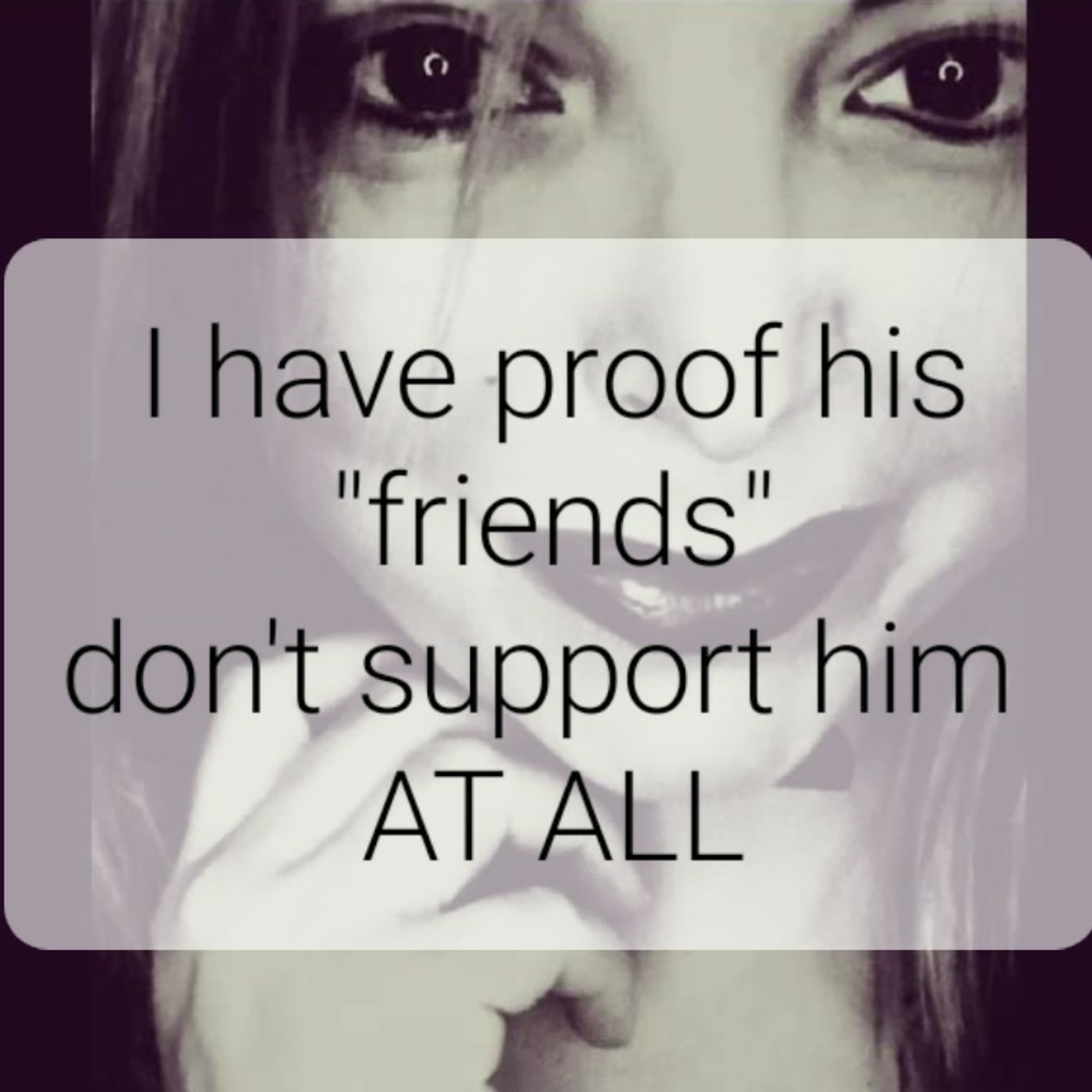 I have proof his "friends" don't support him AT ALL episode artwork