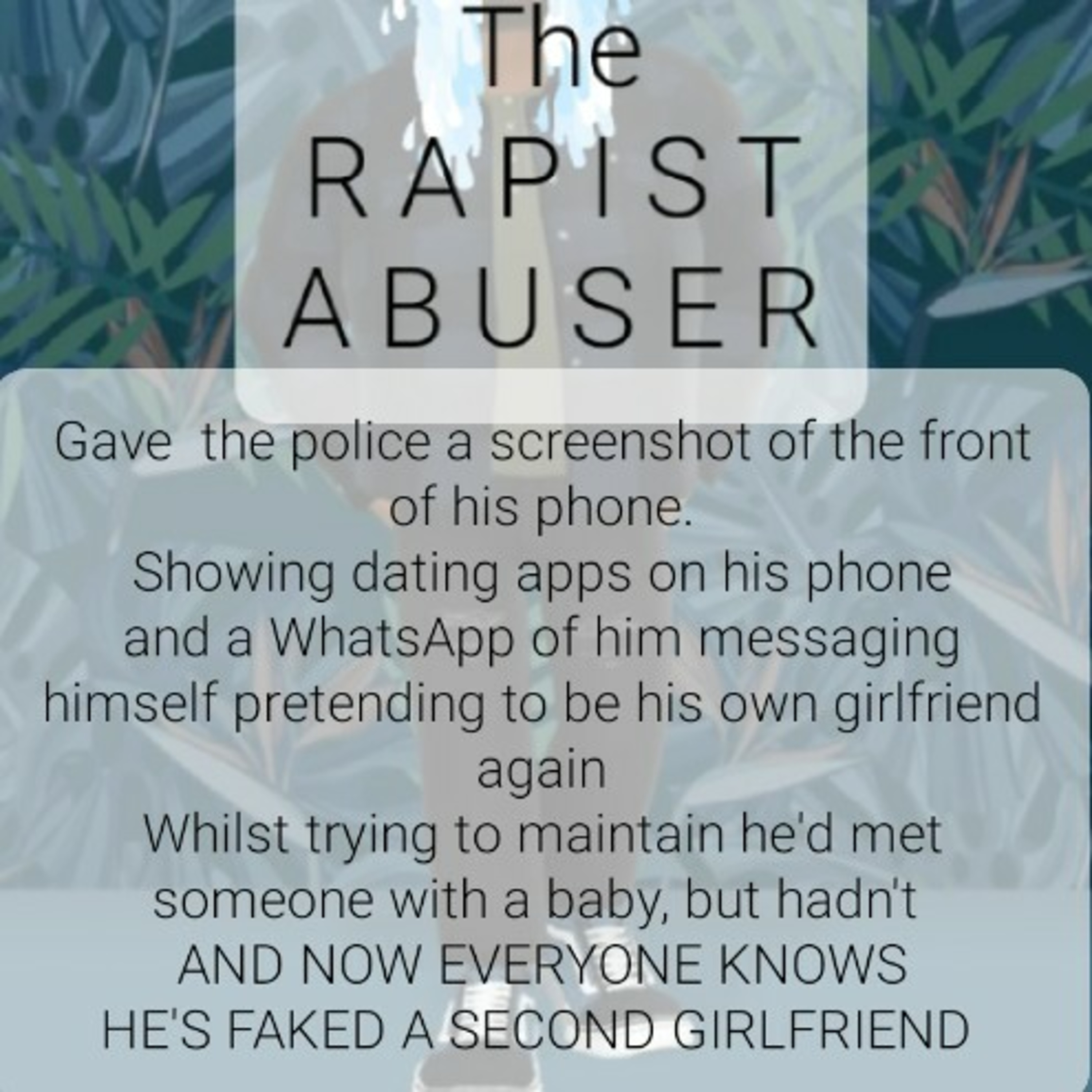 The RAPIST and ANOTHER FAKE GIRLFRIEND episode artwork