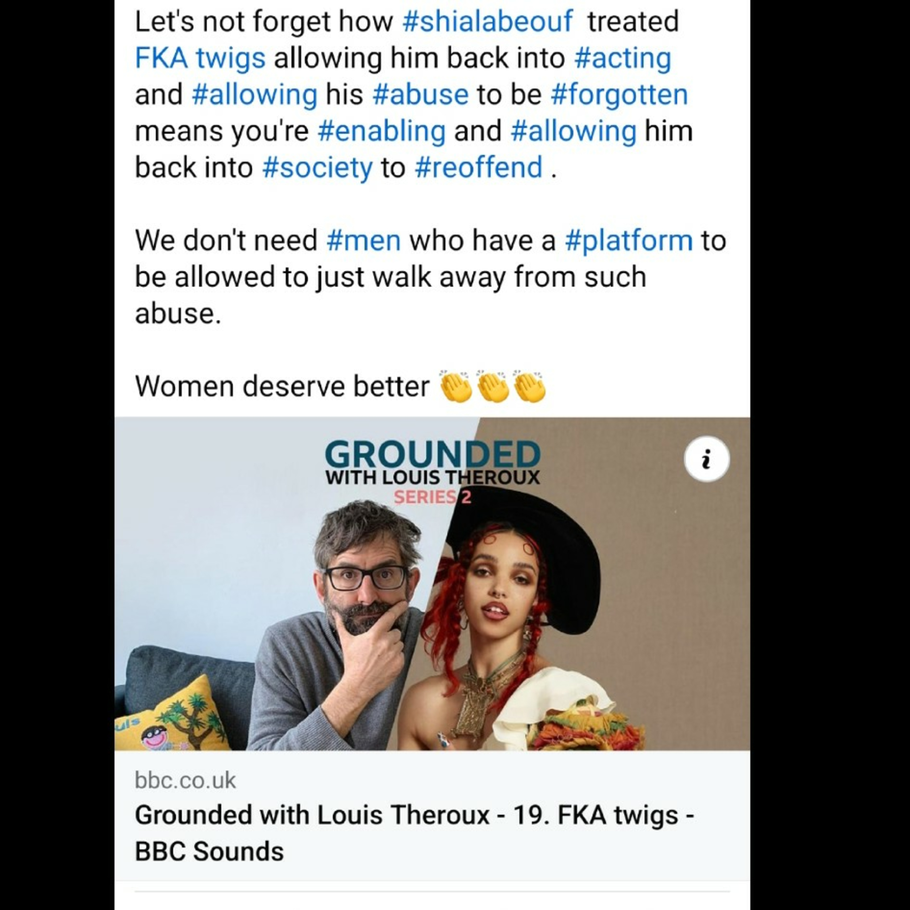 FKA TWIGS & Louis Theroux episode artwork