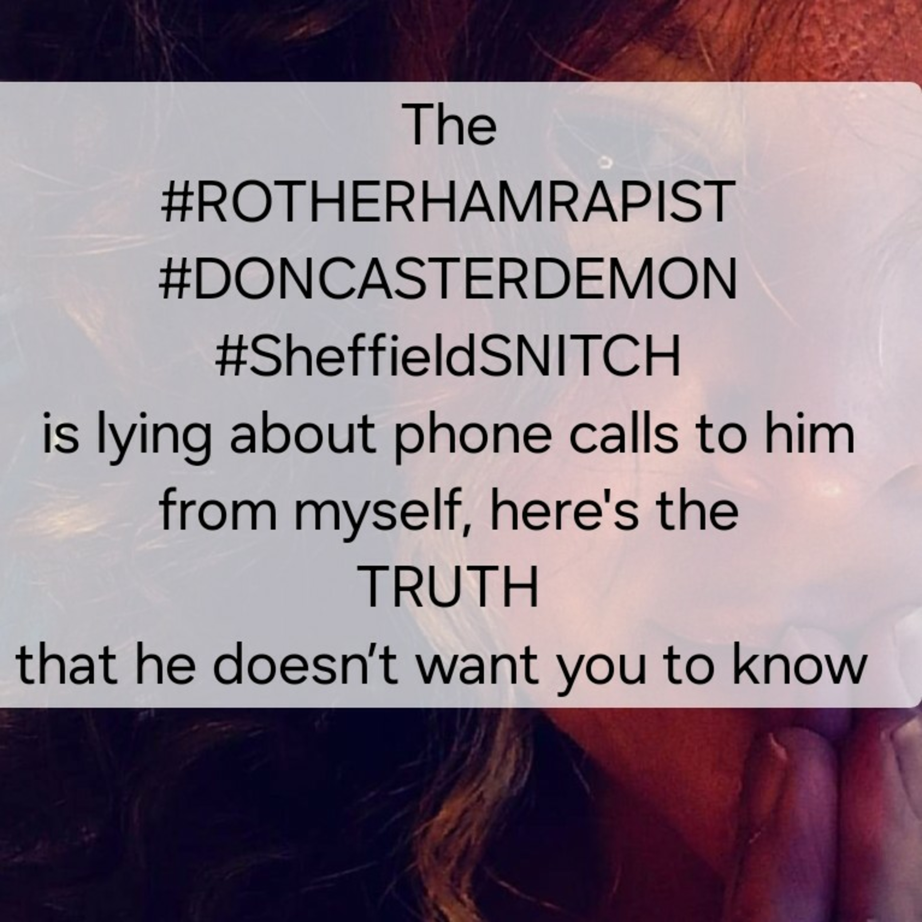 The ABUSER is lying about phone calls to him from myself, here's the
TRUTH
 episode artwork