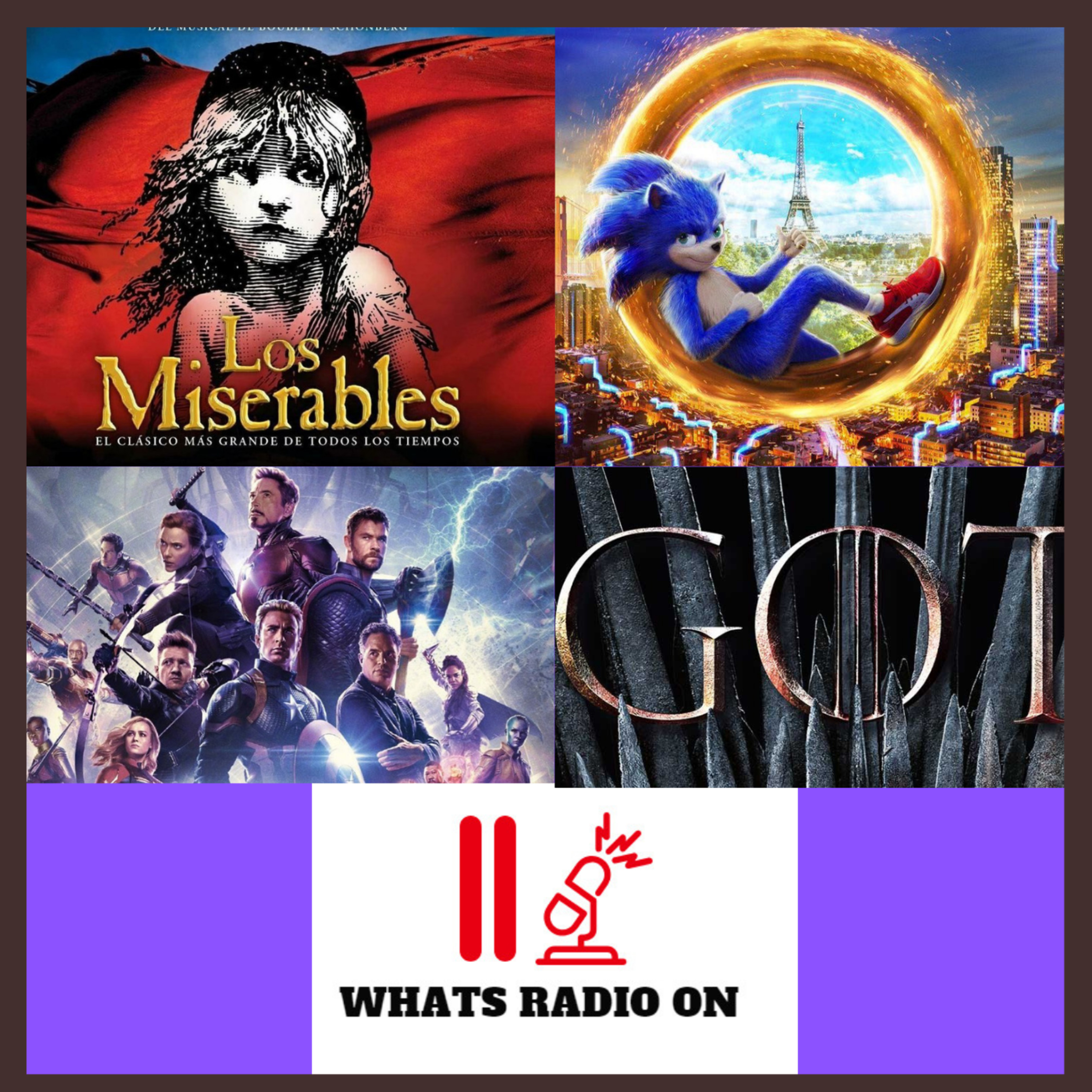 WRO- Les Misérables, Sonic, Avengers:Endgame y GOT  episode artwork