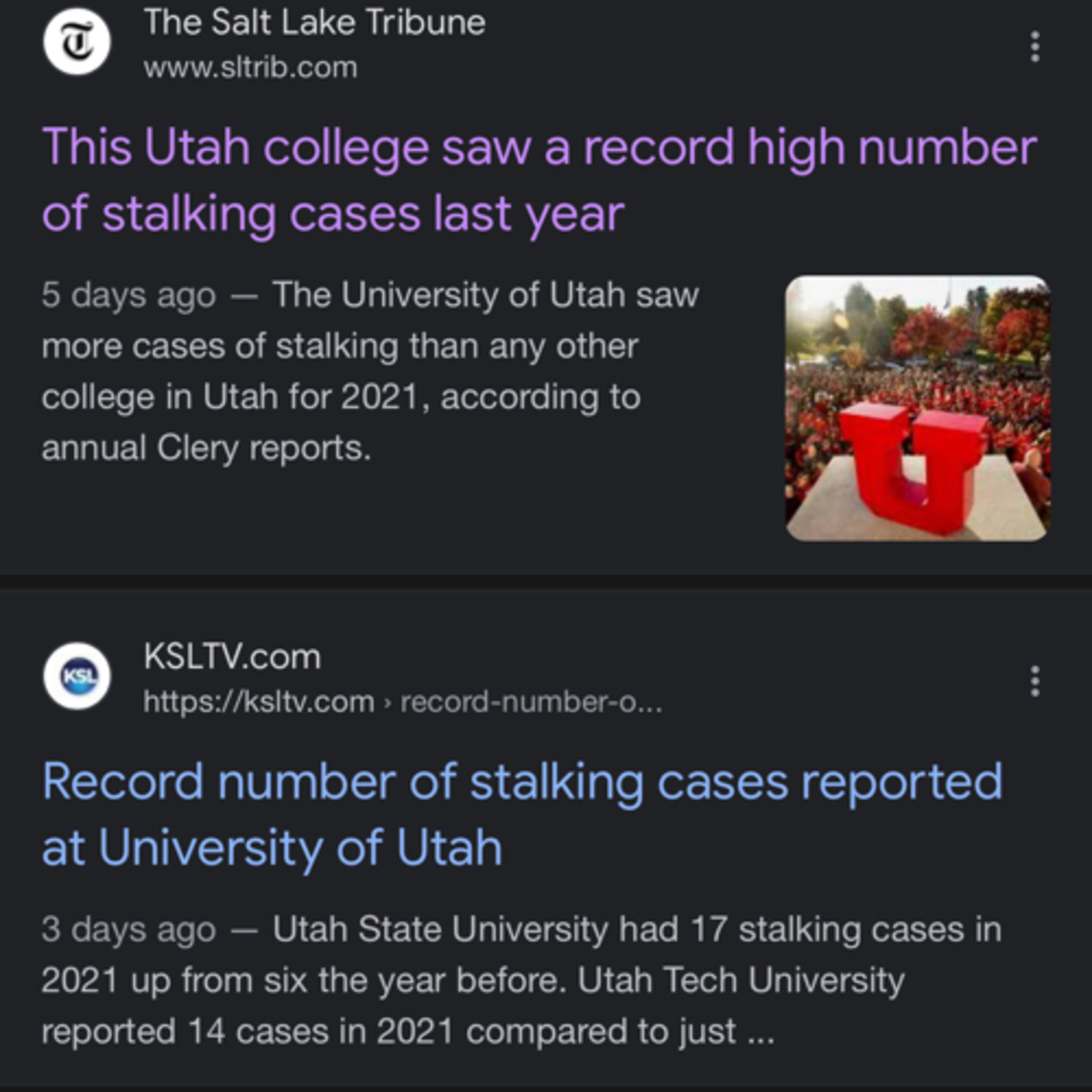 Record Breaking Stalking Numbers For University Of Utah U of U Police Are Incompetent At Fault Blame episode artwork