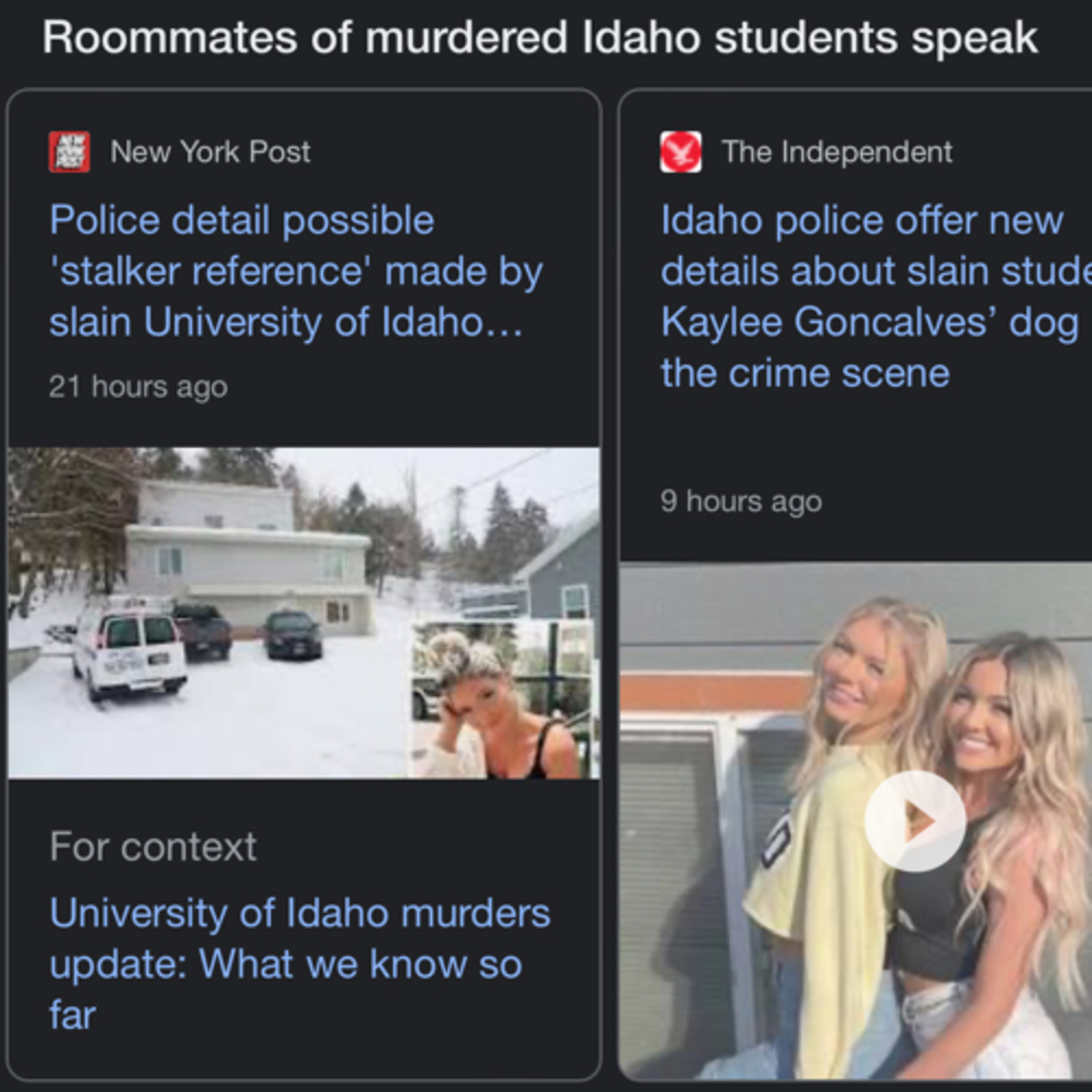 Update Kaylee Goncalves Reported Having Stalker To Friends & Family Krampus Christmas Holiday Sleuth episode artwork