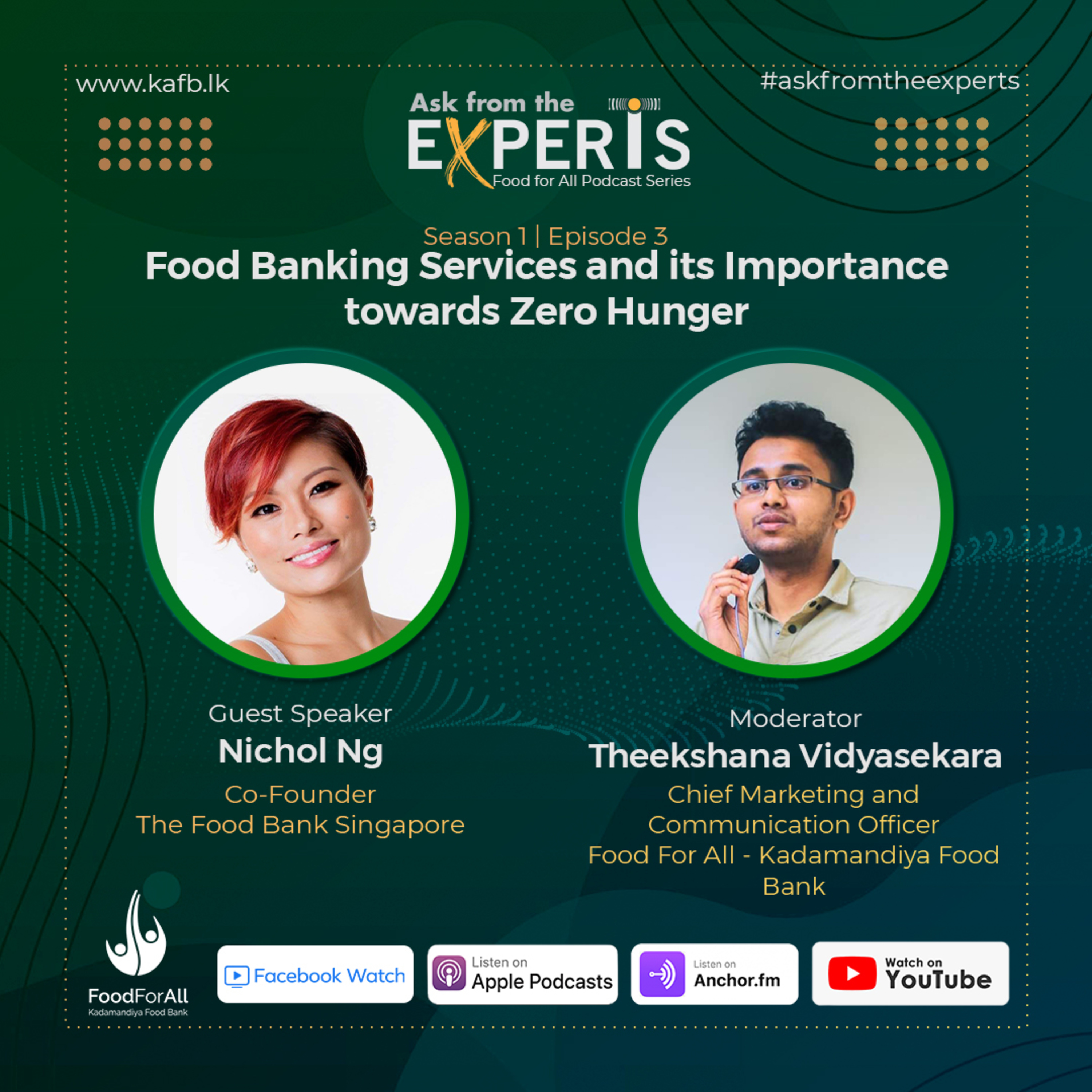 Food Banking Services and its Importance towards Zero Hunger | Ask from the Expert | Season 01 | Ep3 episode artwork