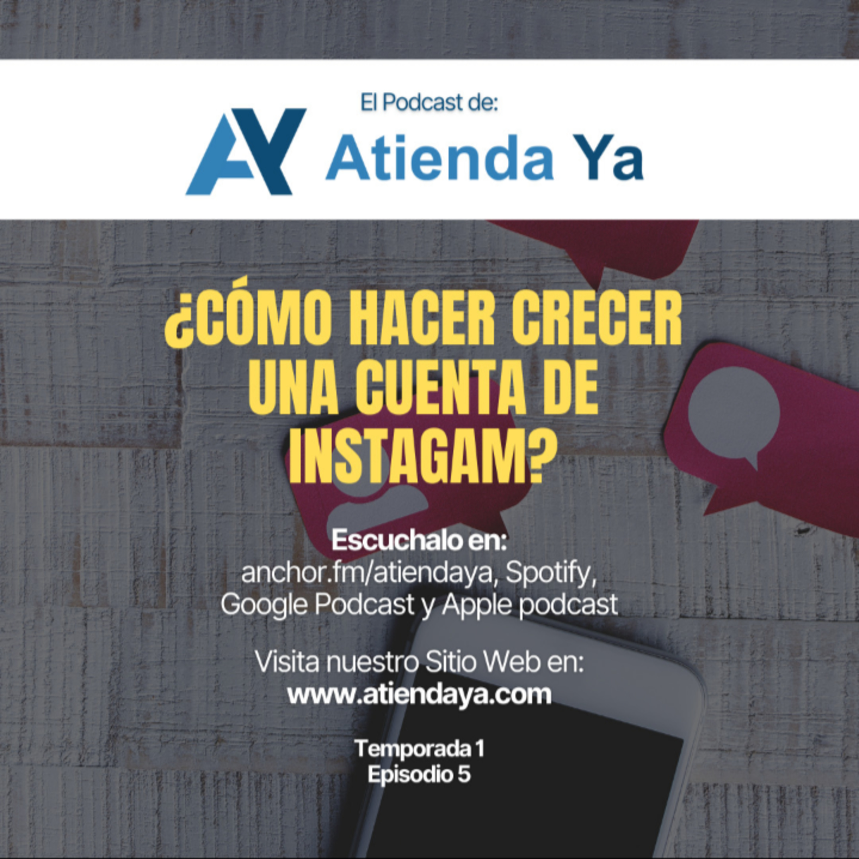 ¿Cómo hacer crecer una cuenta de Instagram? episode artwork
