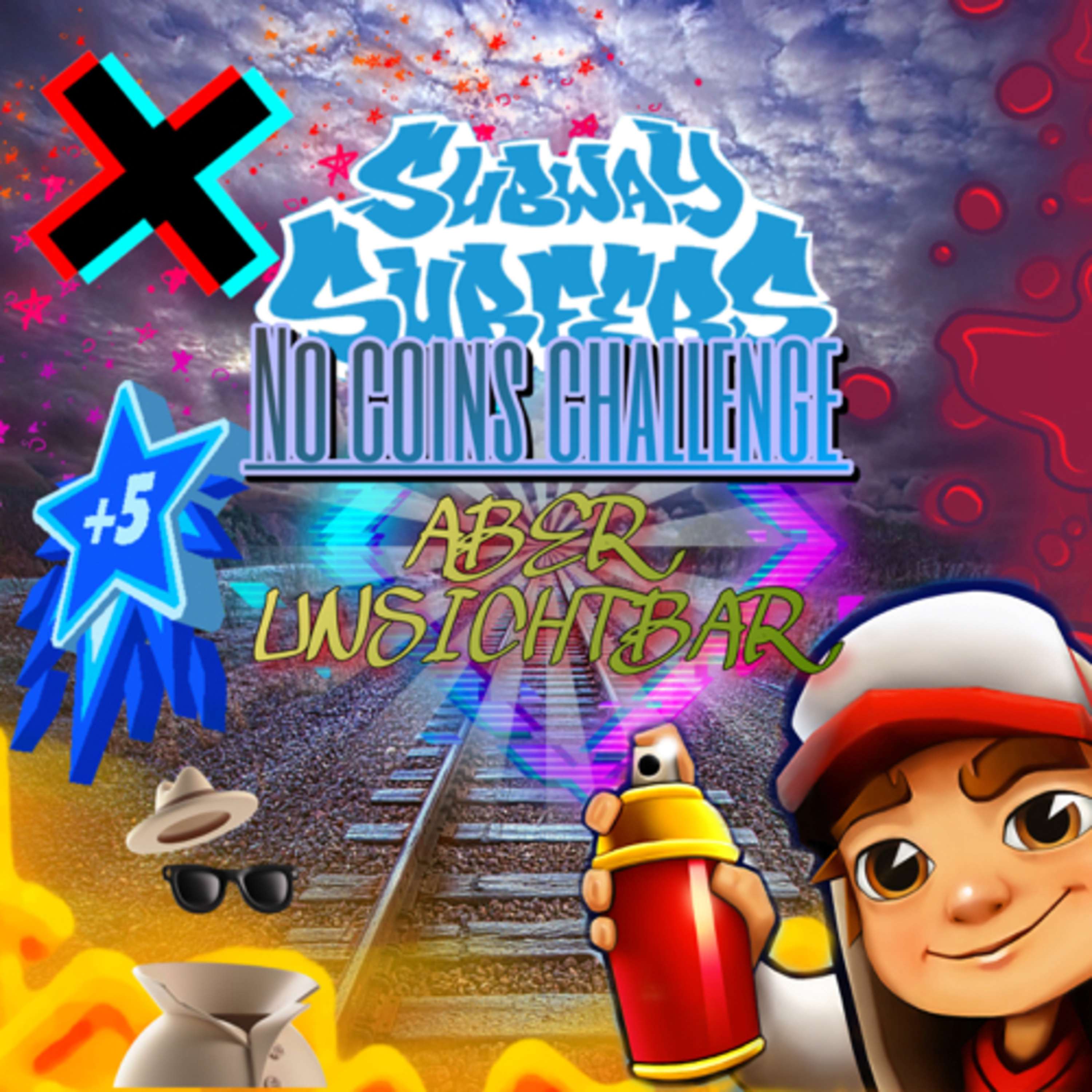 #624| Videopodcast🎥| Subway Surfers🔥No coins challenge💰❌-aber ich bin unsichtbar!🫥😱 episode artwork