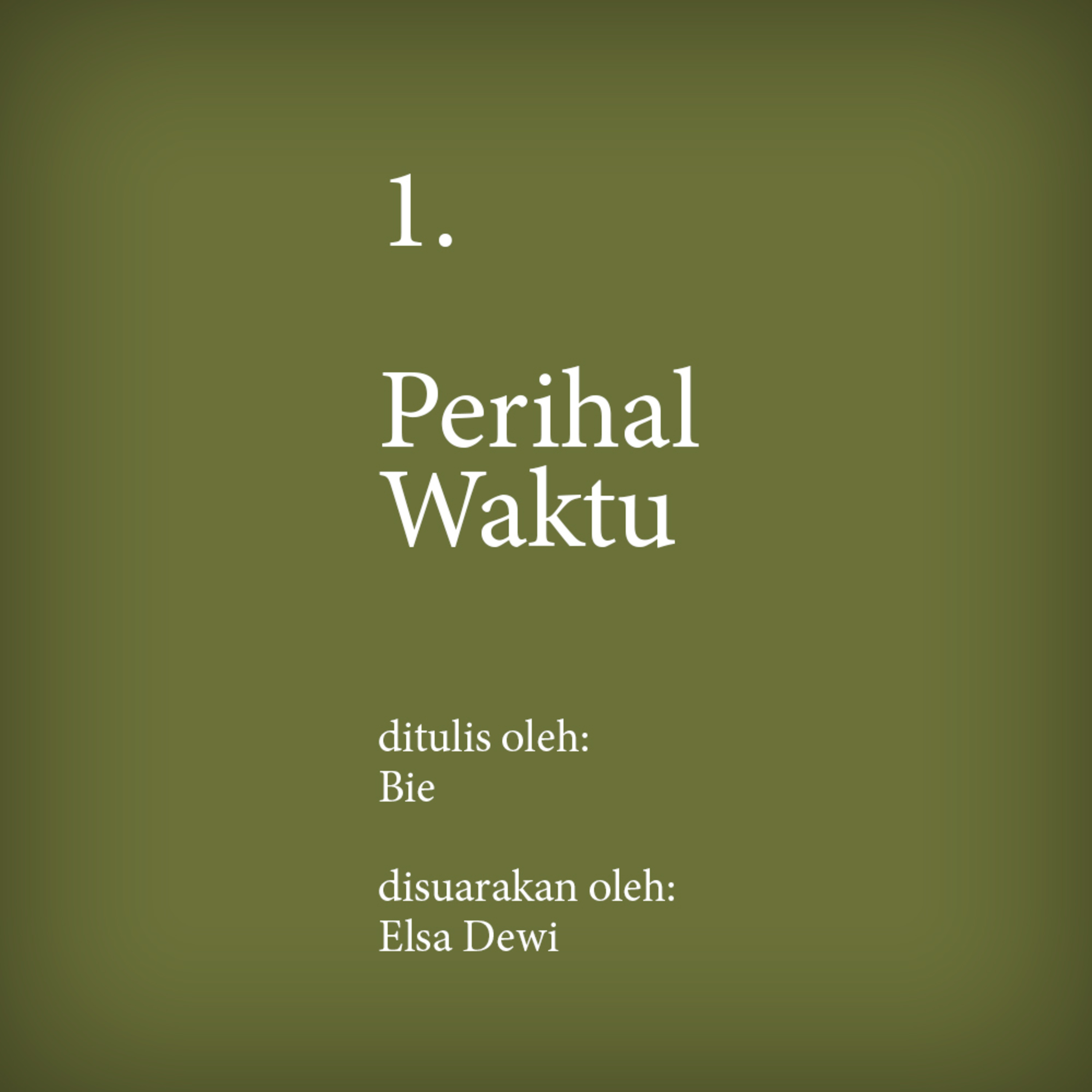 1. Perihal Waktu episode artwork