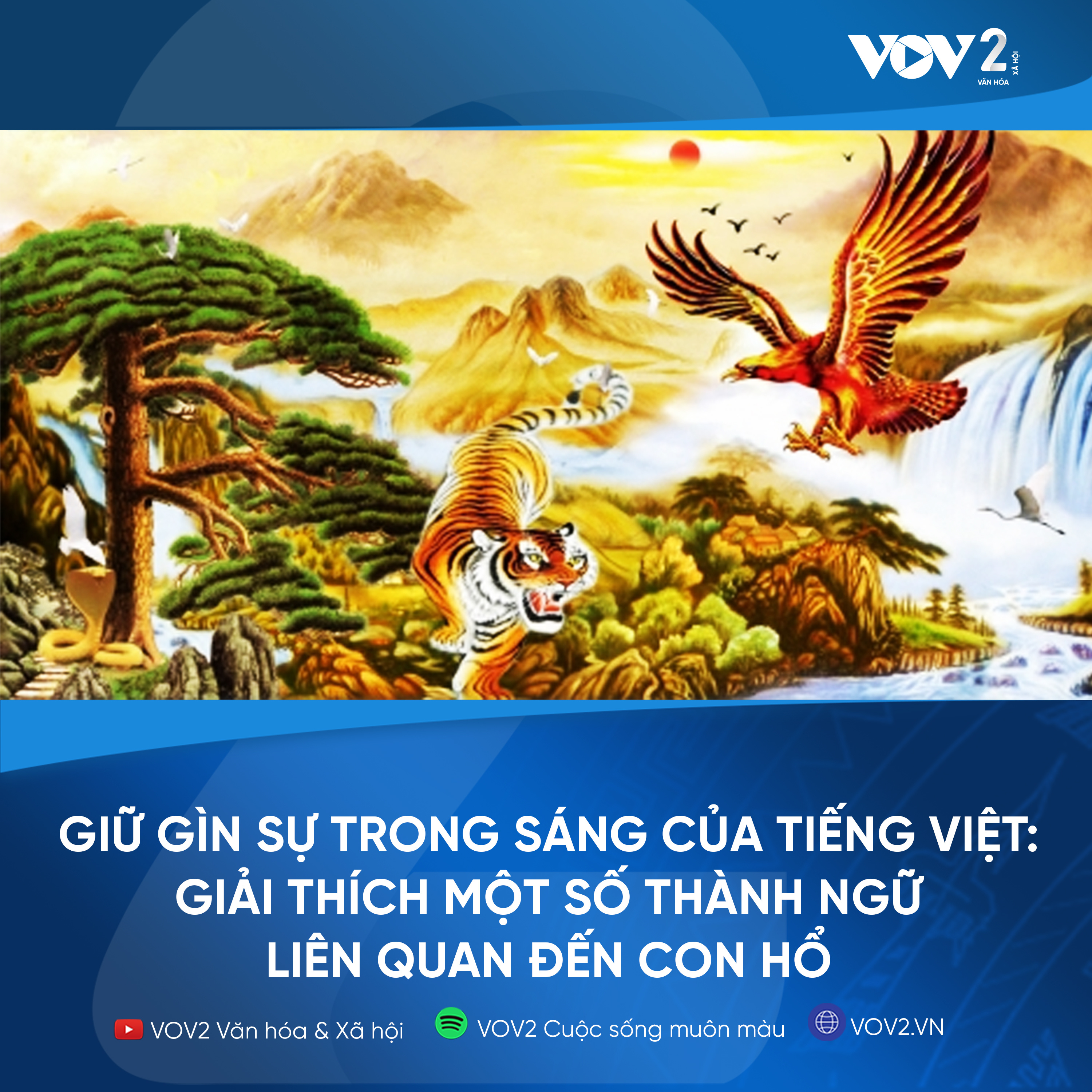 VOV2 - Giữ gìn sự trong sáng của tiếng Việt Giải thích một số thành ngữ liên quan đến con hổ episode artwork