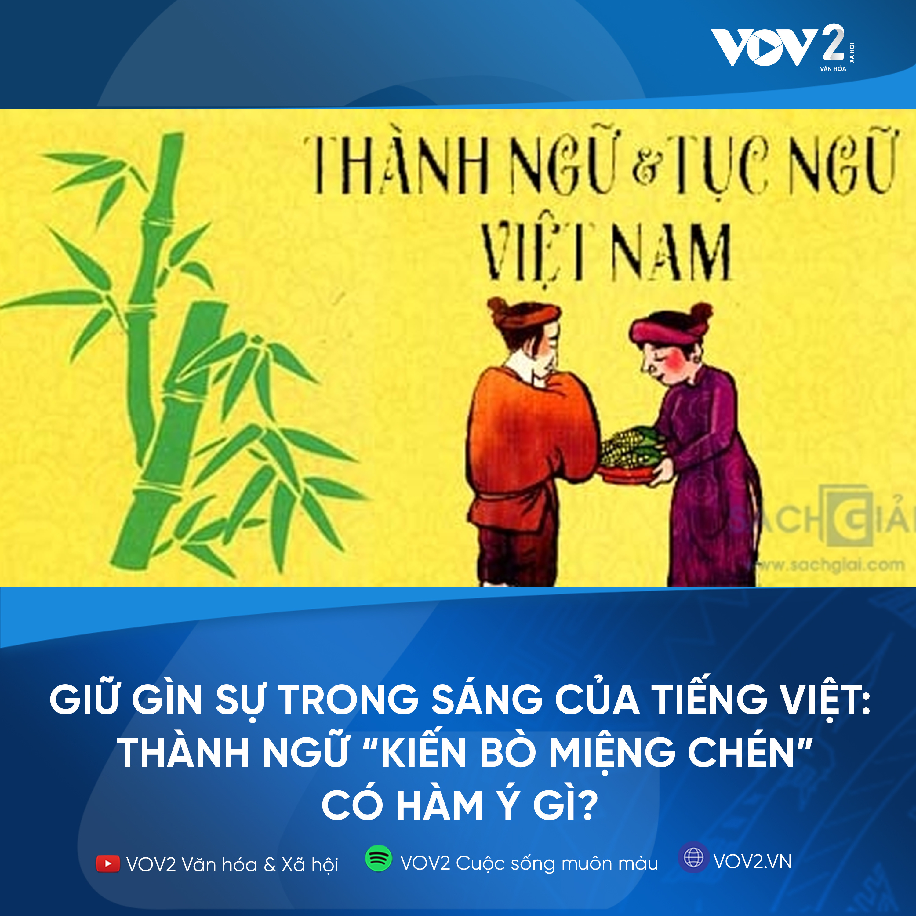 VOV2 - Giữ gìn sự trong sáng của tiếng Việt: Thành ngữ “kiến bò miệng chén” có hàm ý gì? episode artwork