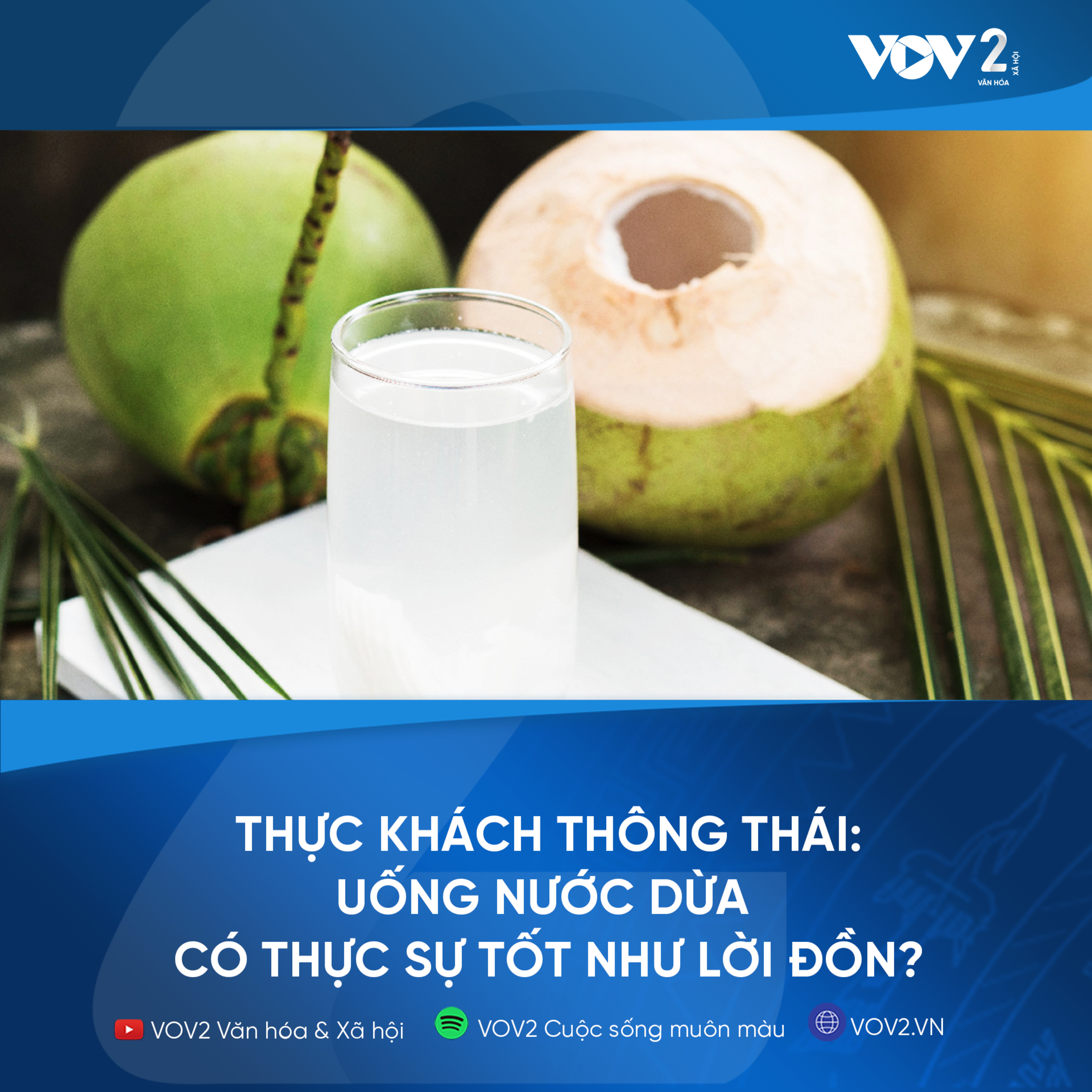 VOV2 - Thực khách thông thái: Uống nước dừa có thực sự tốt như lời đồn? episode artwork