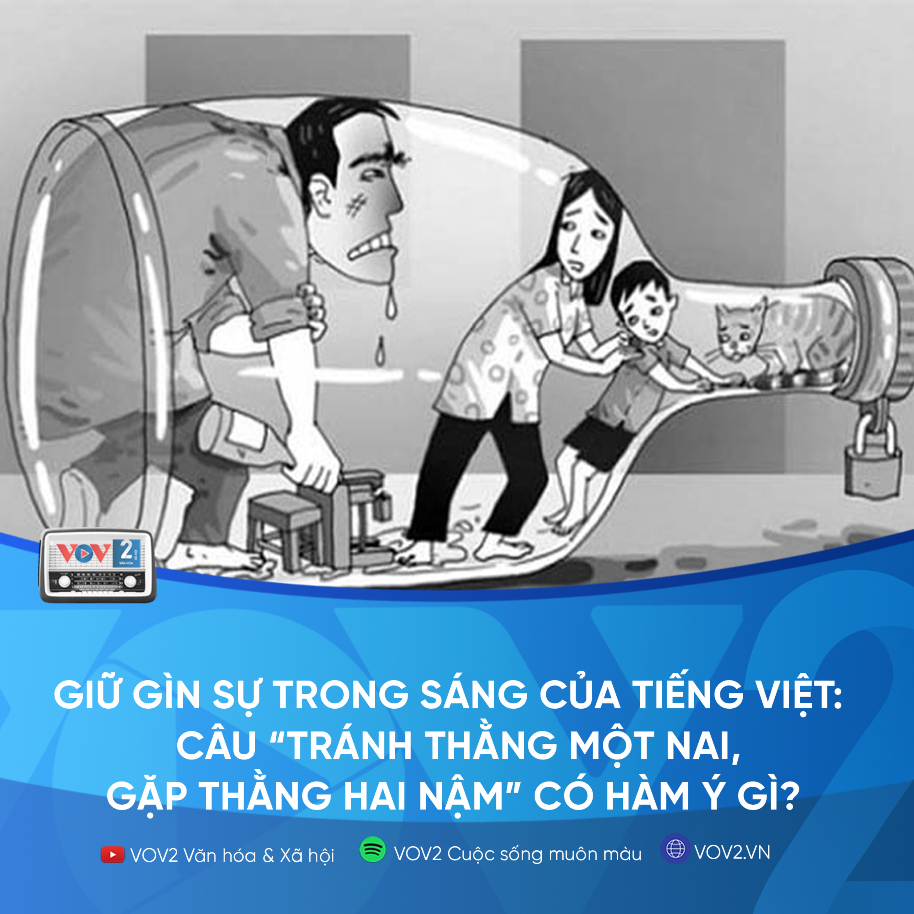 VOV2 - Giữ gìn sự trong sáng của tiếng Việt: Câu “Tránh thằng một nai, gặp thằng hai nậm” có hàm ý gì? episode artwork