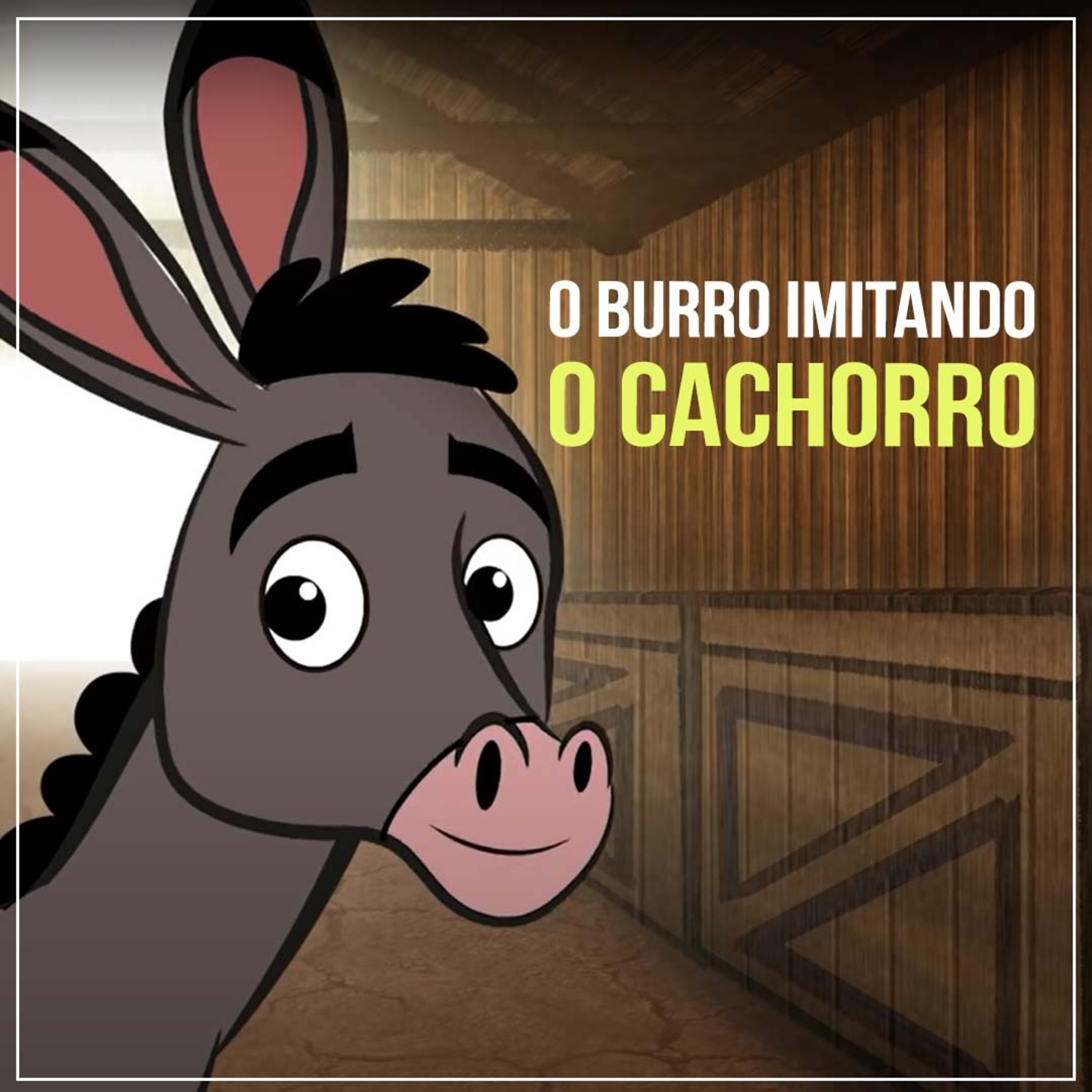 O burro imitando o cachorro