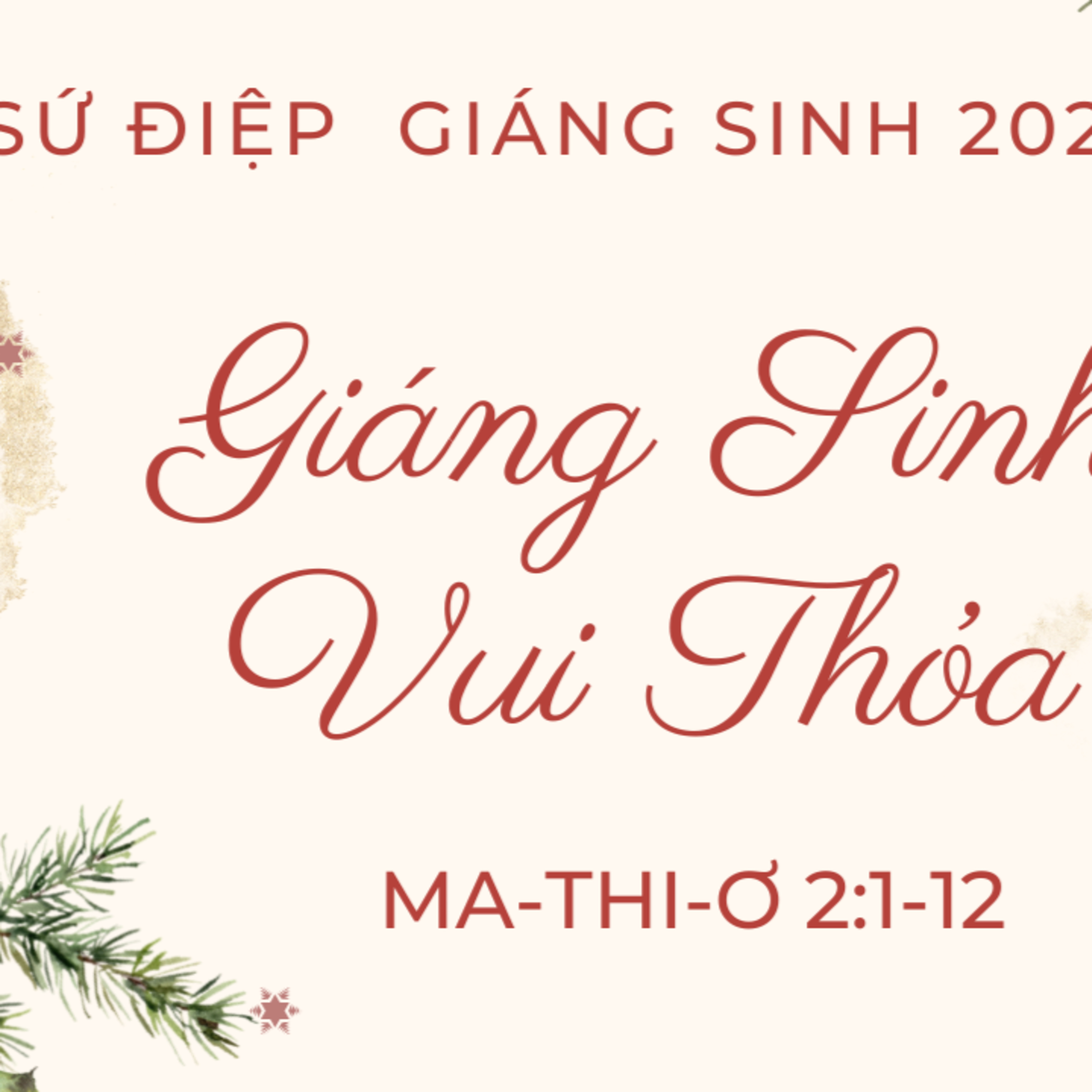MA-THI-Ơ 2:1-12 | GIÁNG SINH VUI THOẢ | BÀI GIẢNG GIÁNG SINH 2021 || MSB episode artwork