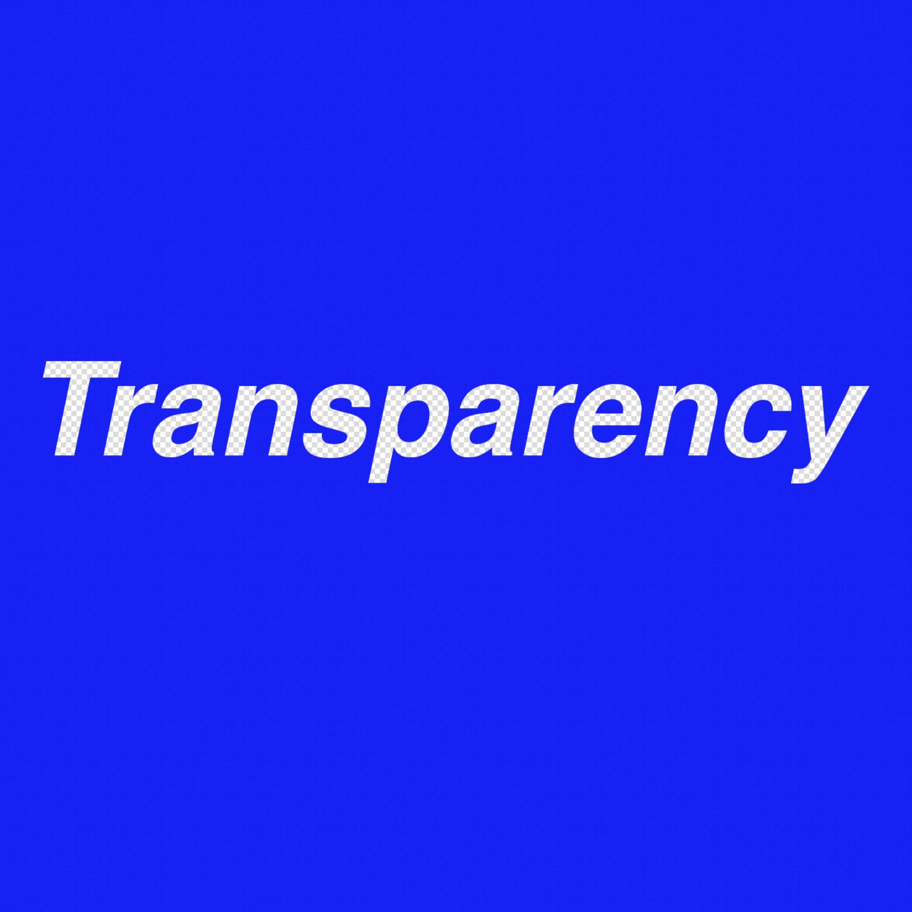 Transparency