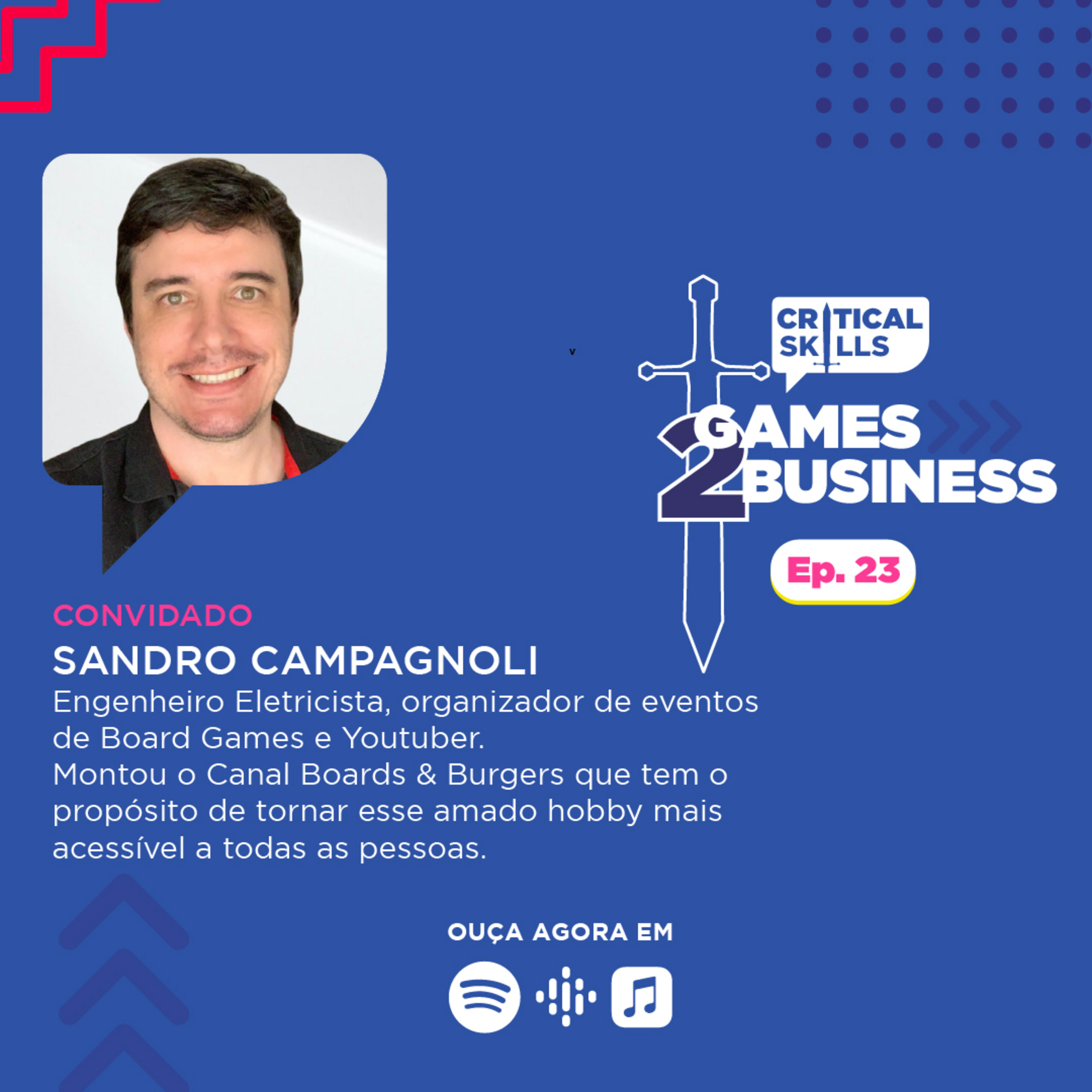 Sandro Campagnoli fala sobre Board & Burgers & Business episode artwork