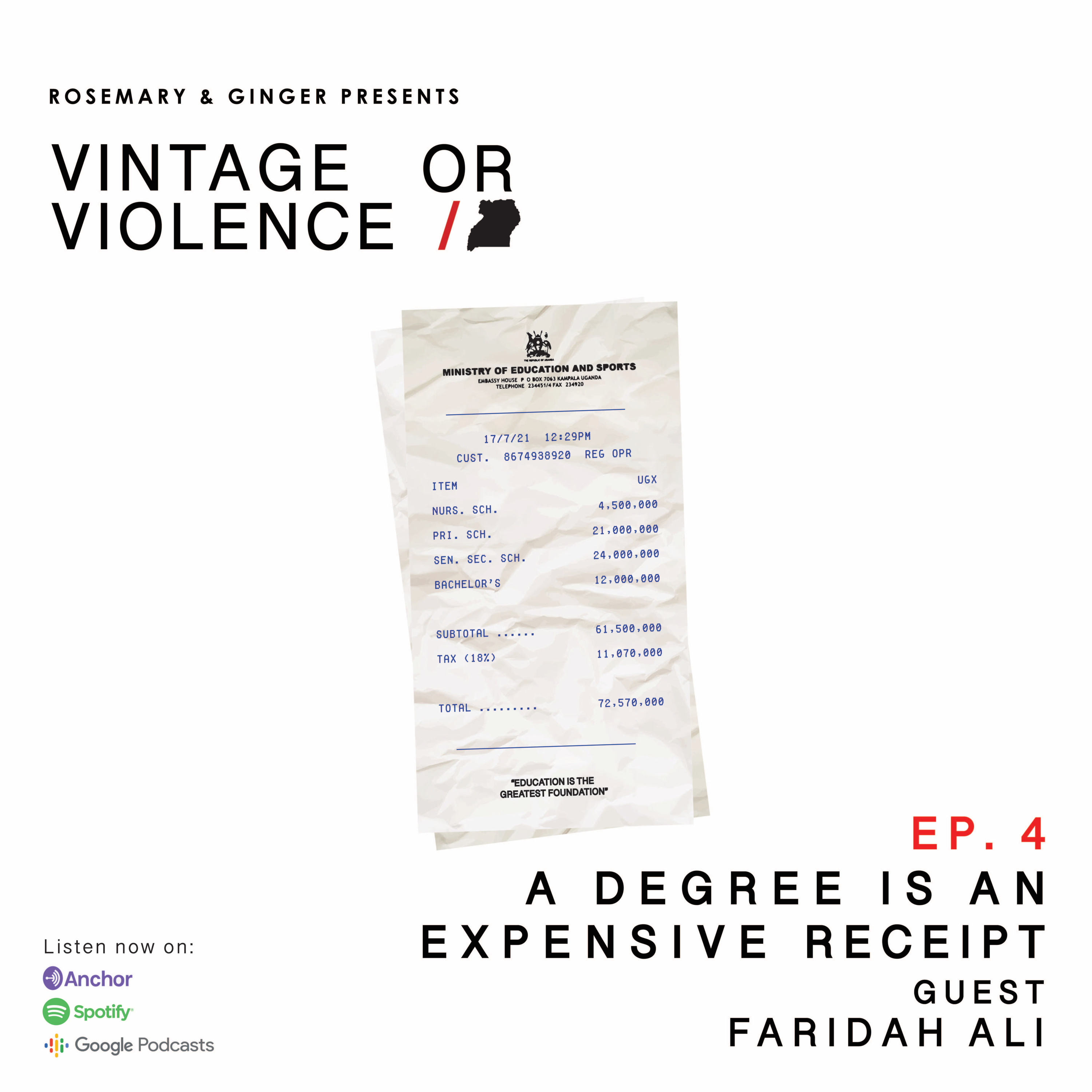 A DEGREE IS AN EXPENSIVE RECEIPT