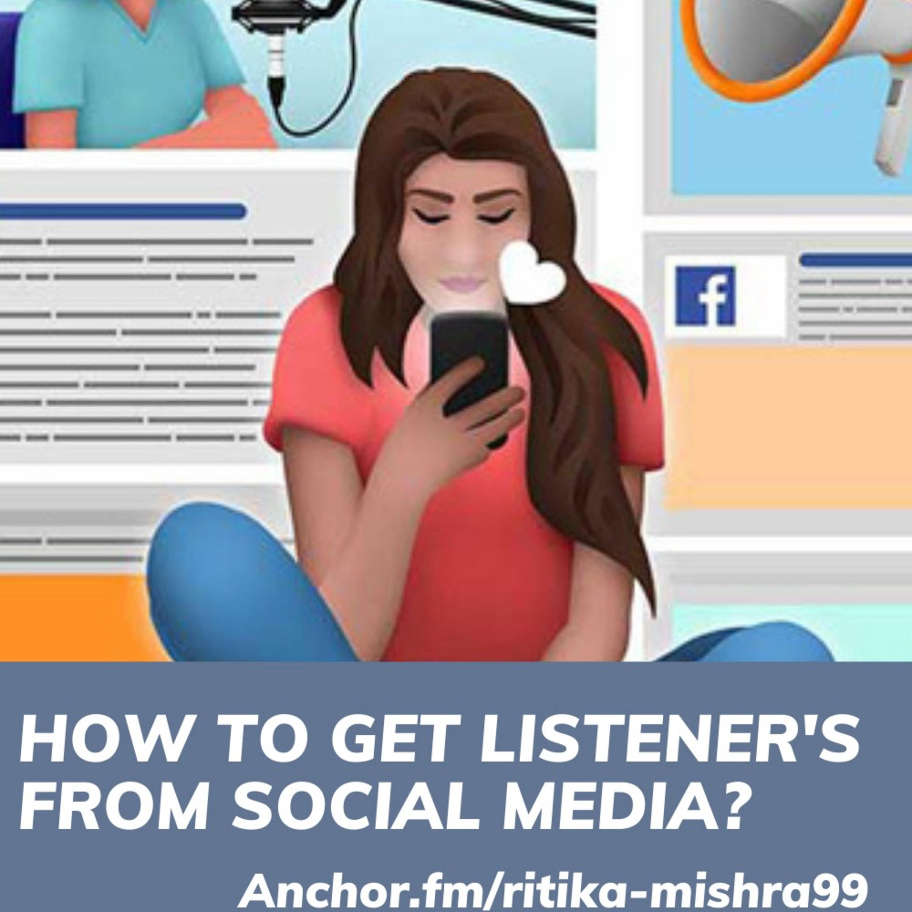 How to get listener's from social media.