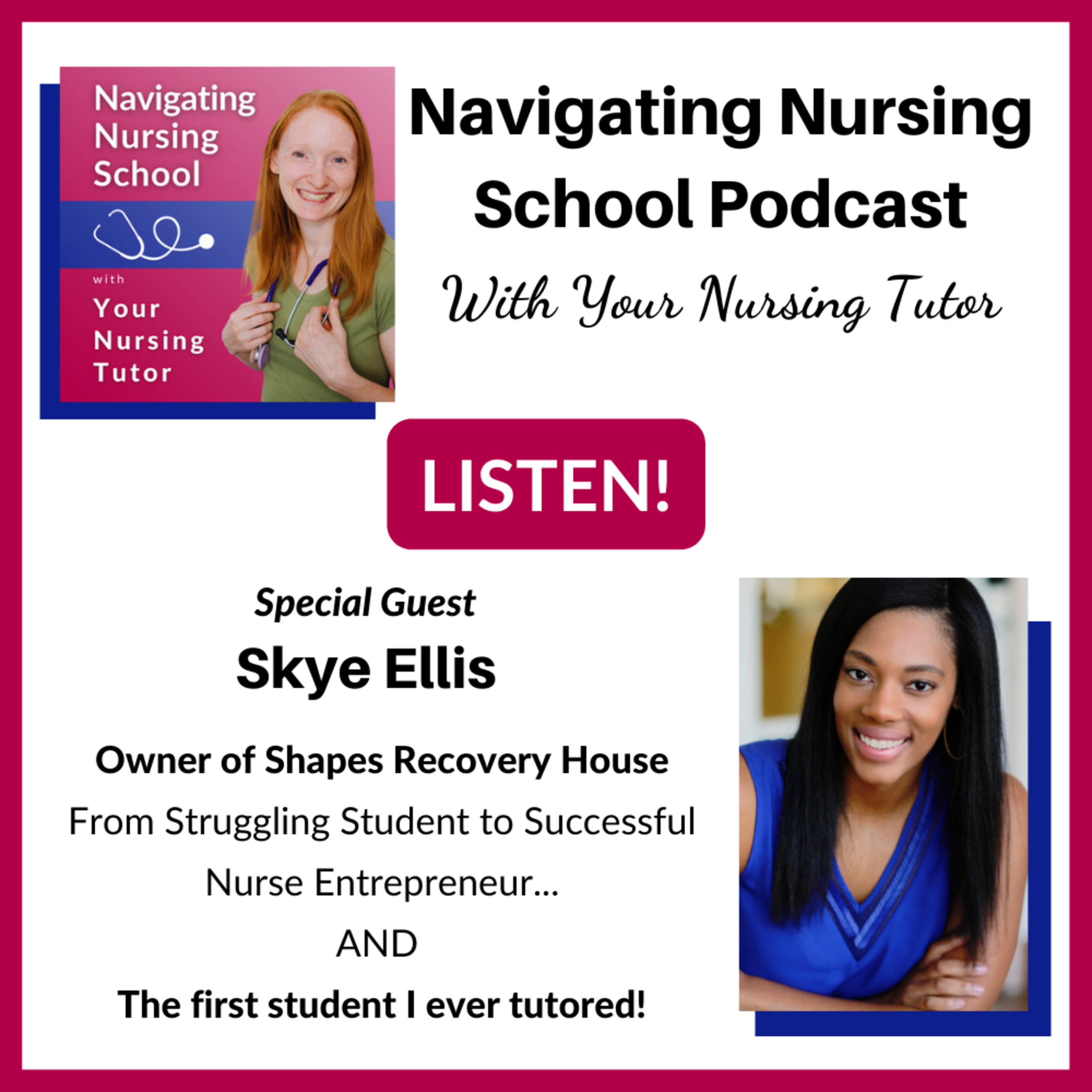 From “😩Struggling Student😫” to “🤩Flying on Her Own😎”: An inspirational story of nursing school success! episode artwork