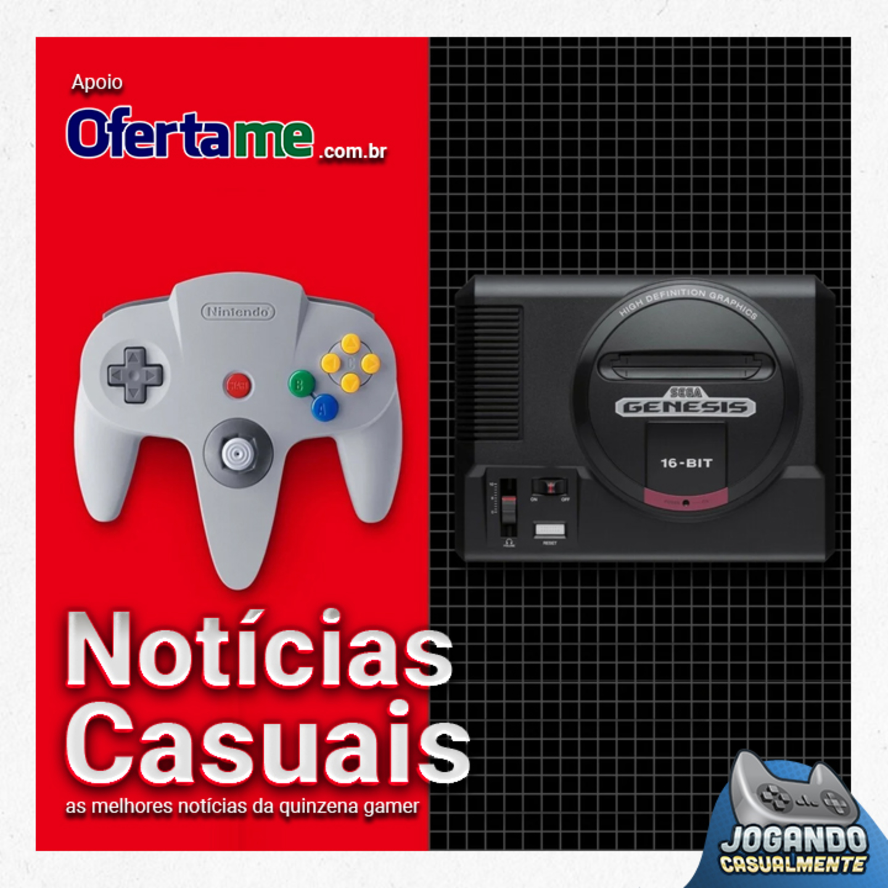 Notícias Casuais - O Switch agora tem N64 e... Mega Drive?