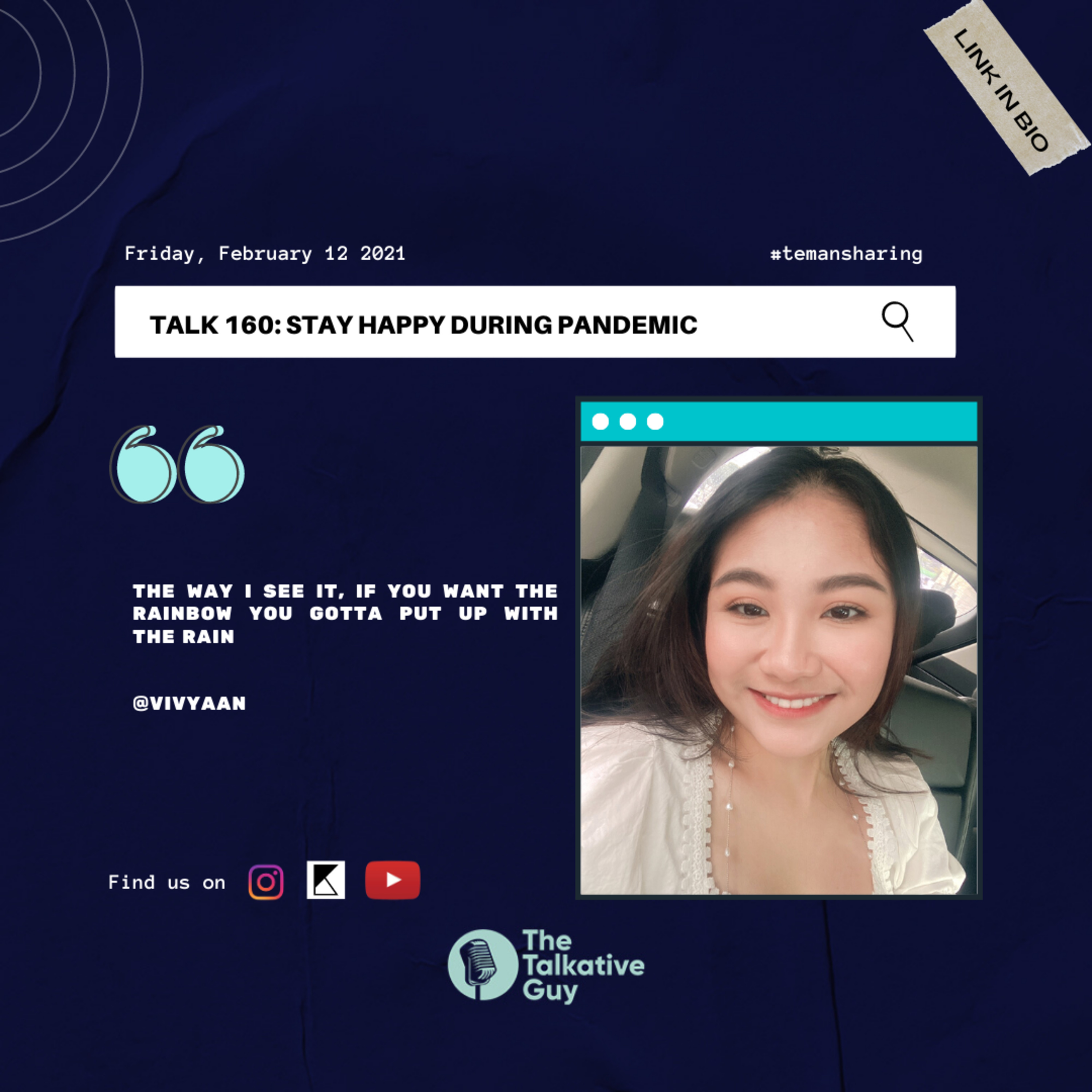 TALK 160: Stay Happy During Pandemic