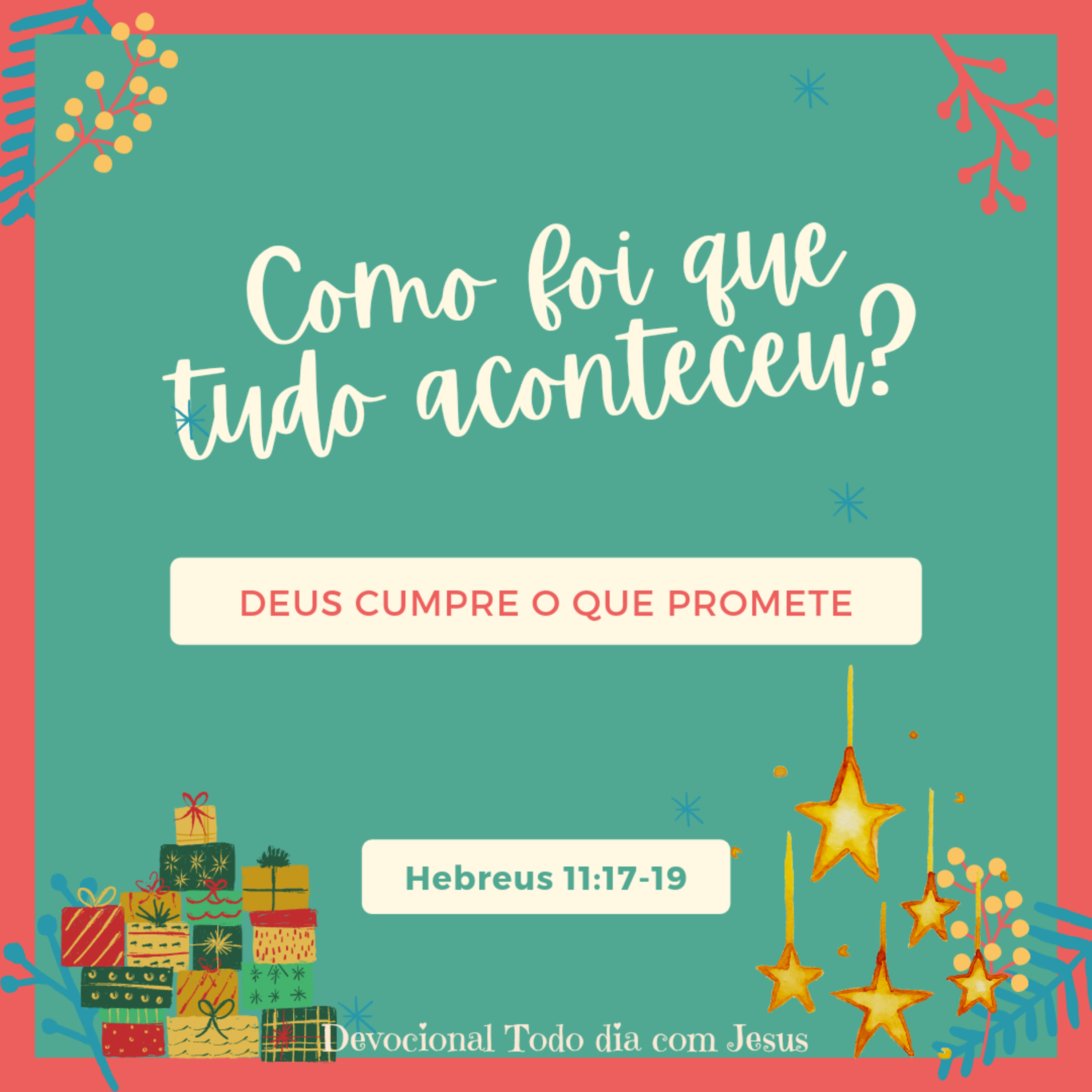 Todo dia com Jesus!