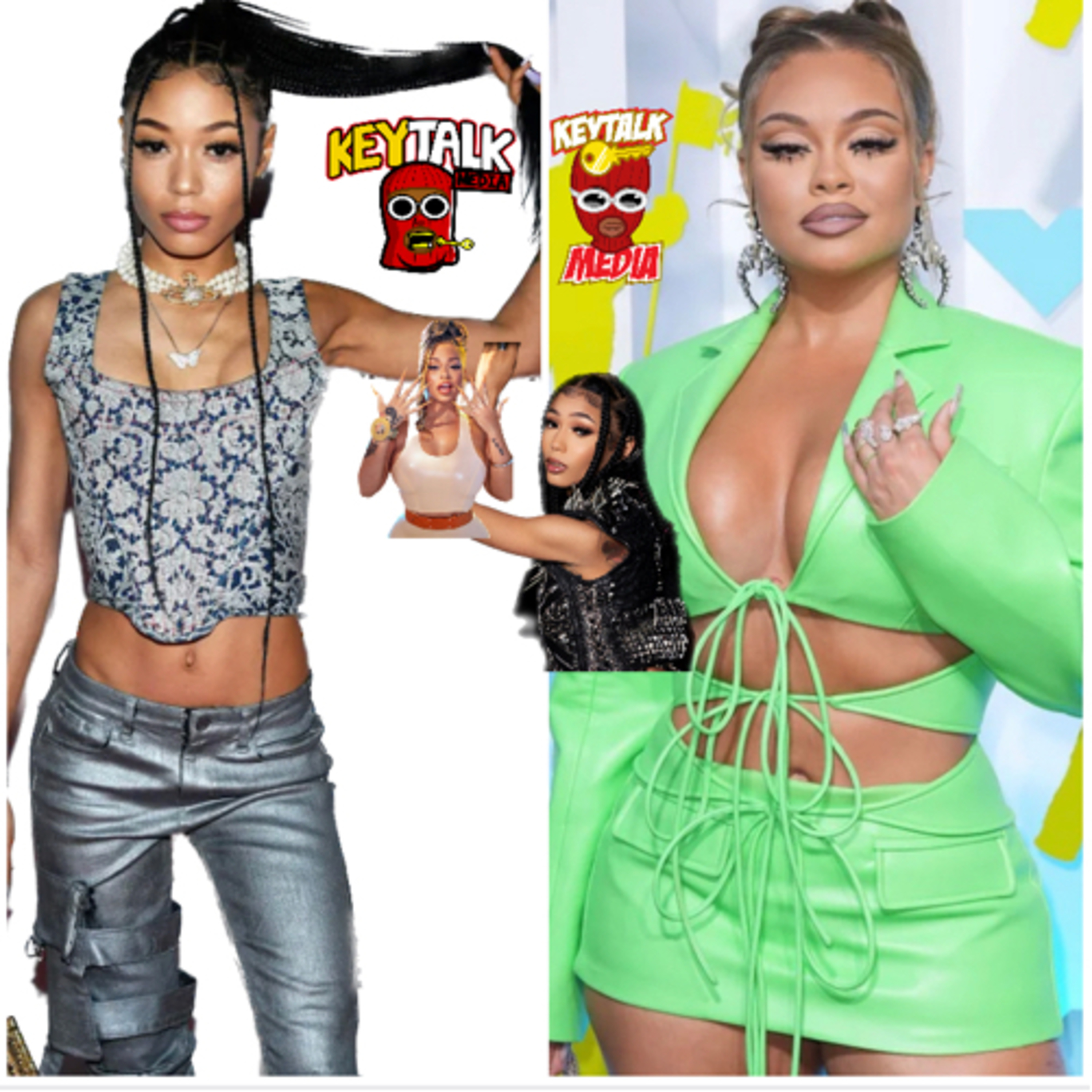Coi Leray & CREW JUST WHOOPED Latto & her CREW ALLEGDLY after Latto sent her BF to check Coi nem