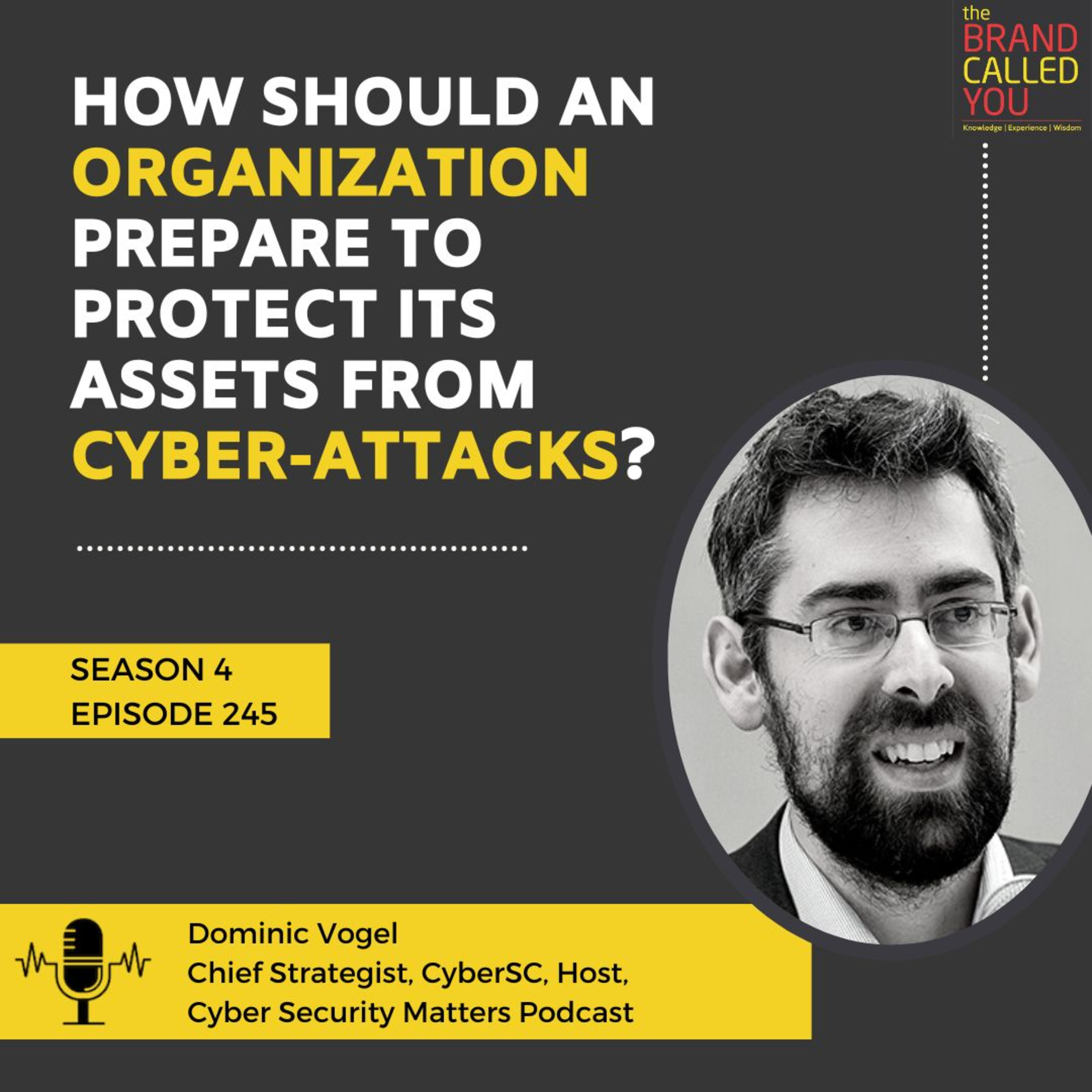 How should an organization prepare to protect its assets from Cyber-attacks? | Dominic Vogel, Chief Strategist, CyberSC; Host, Cyber Security Matters Podcast