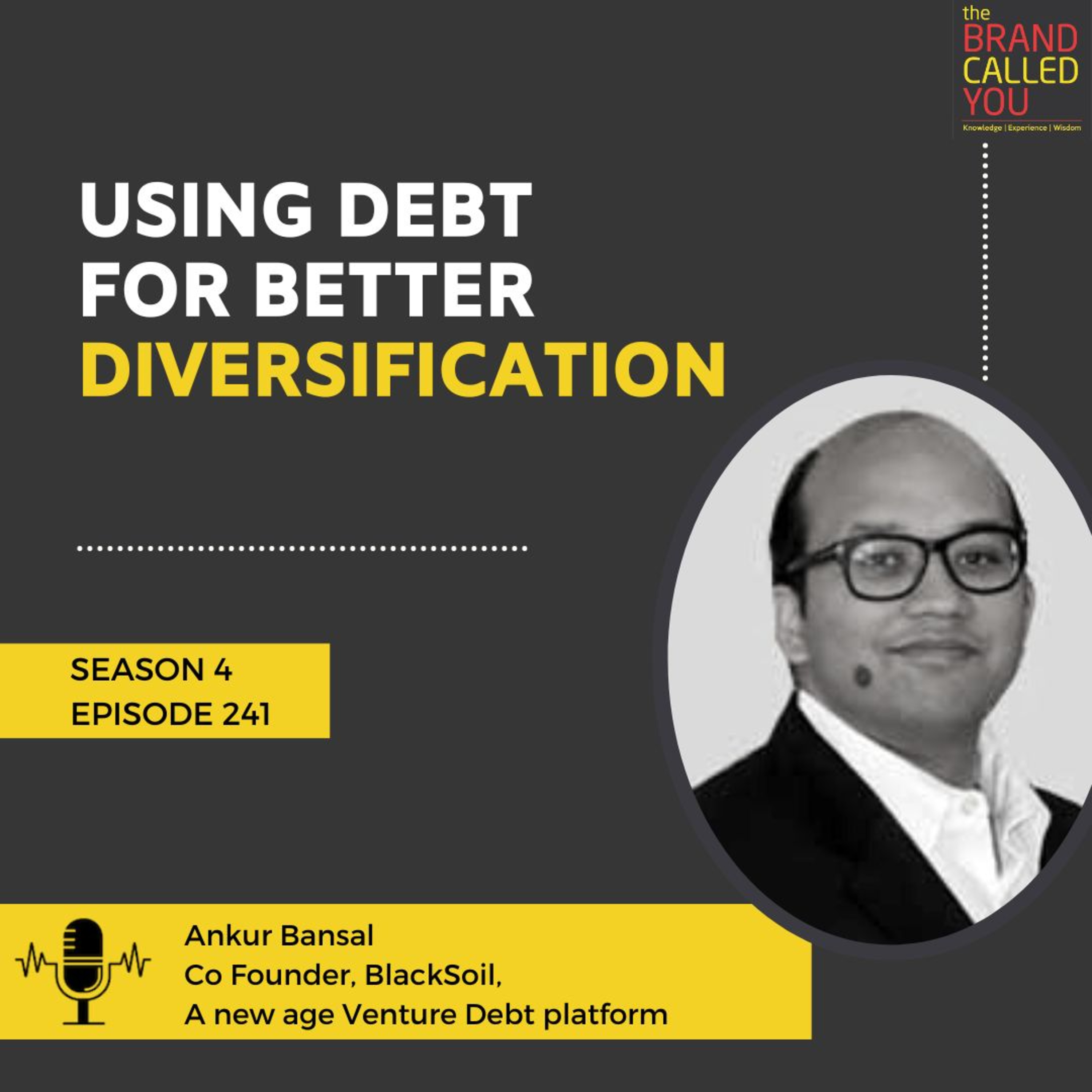 Using DEBT for better DIVERSIFICATION | Ankur Bansal, Co-Founder, BlackSoil, a new-age Venture Debt platform