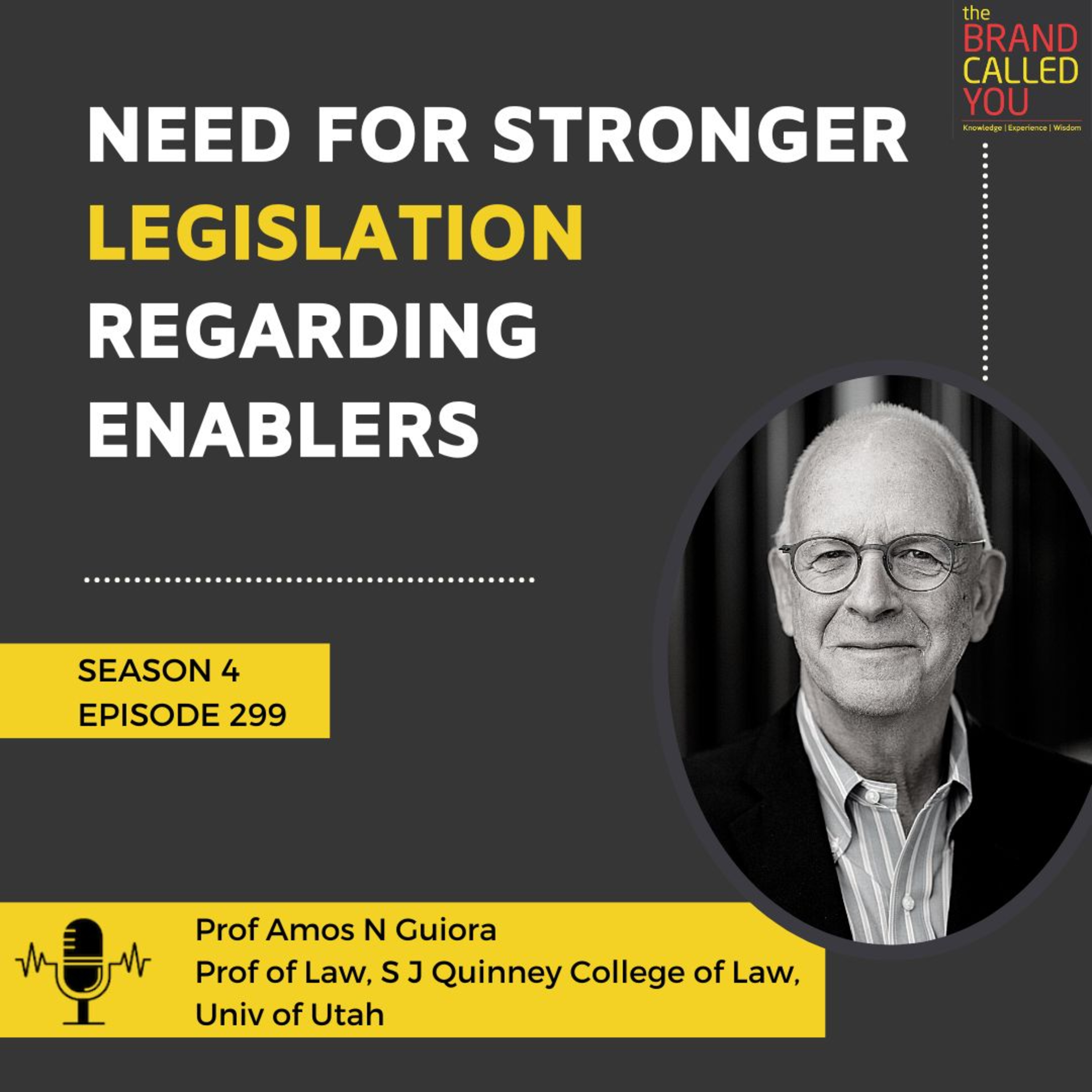 Need for stronger legislation regarding enablers; Prof Amos N Guiora, Prof of Law, S J Quinney College of Law, Univ of Utah