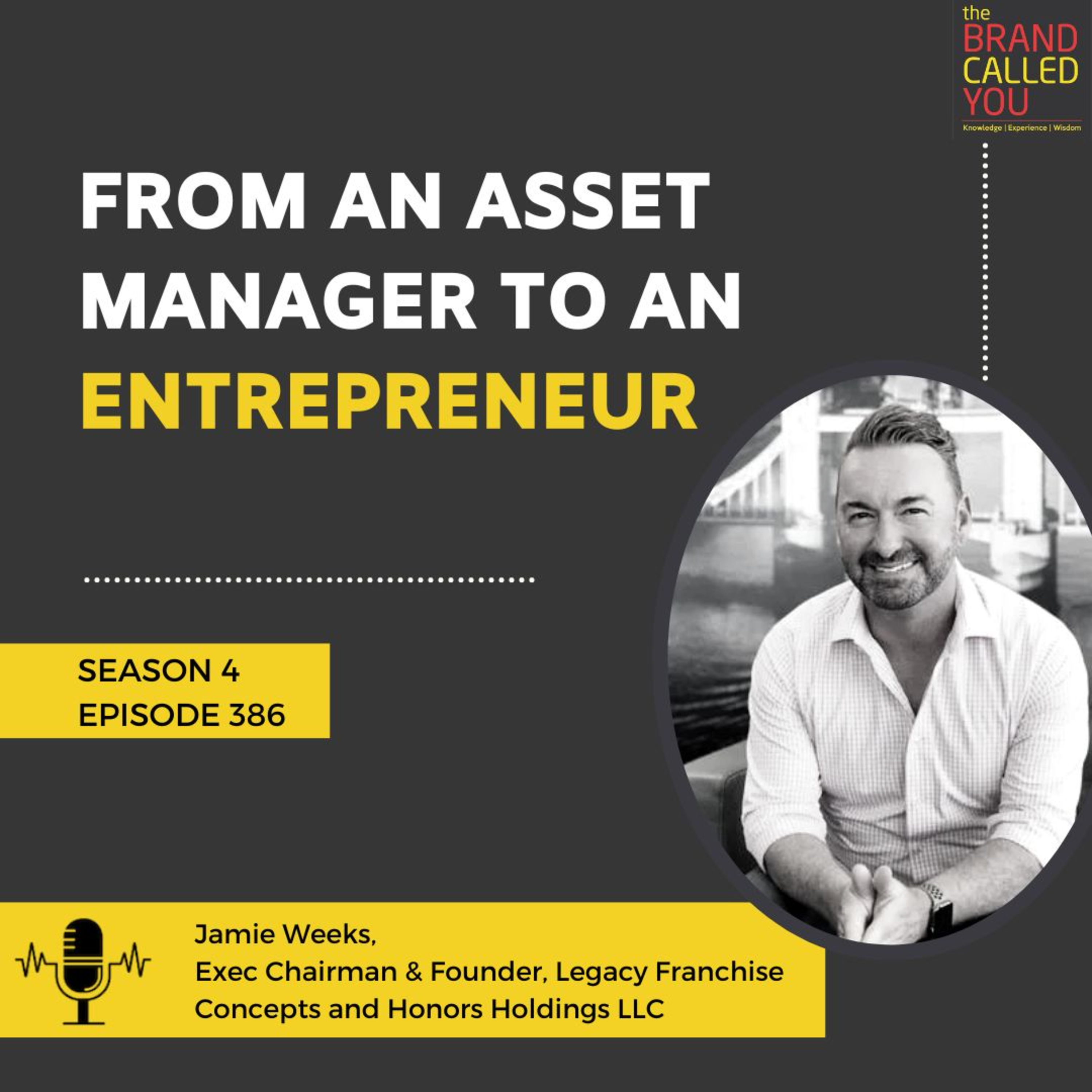 From an asset manager to an entrepreneur | Jamie Weeks | Exec Chairman & Founder | Legacy Franchise Concepts and Honors Holdings LLC
