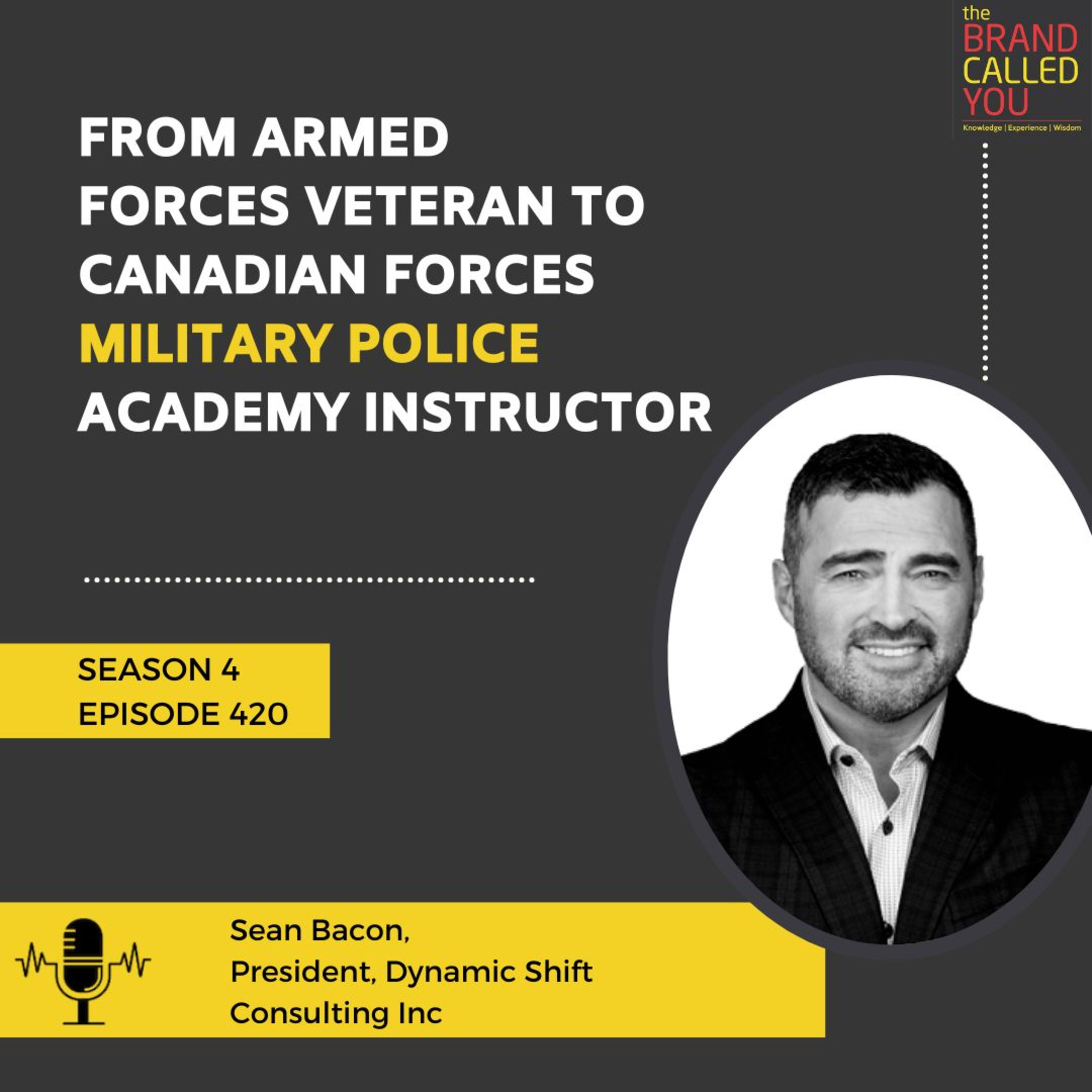 From Armed Forces veteran to Canadian Forces Military Police Academy instructor | Sean Bacon | President | Dynamic Shift Consulting Inc