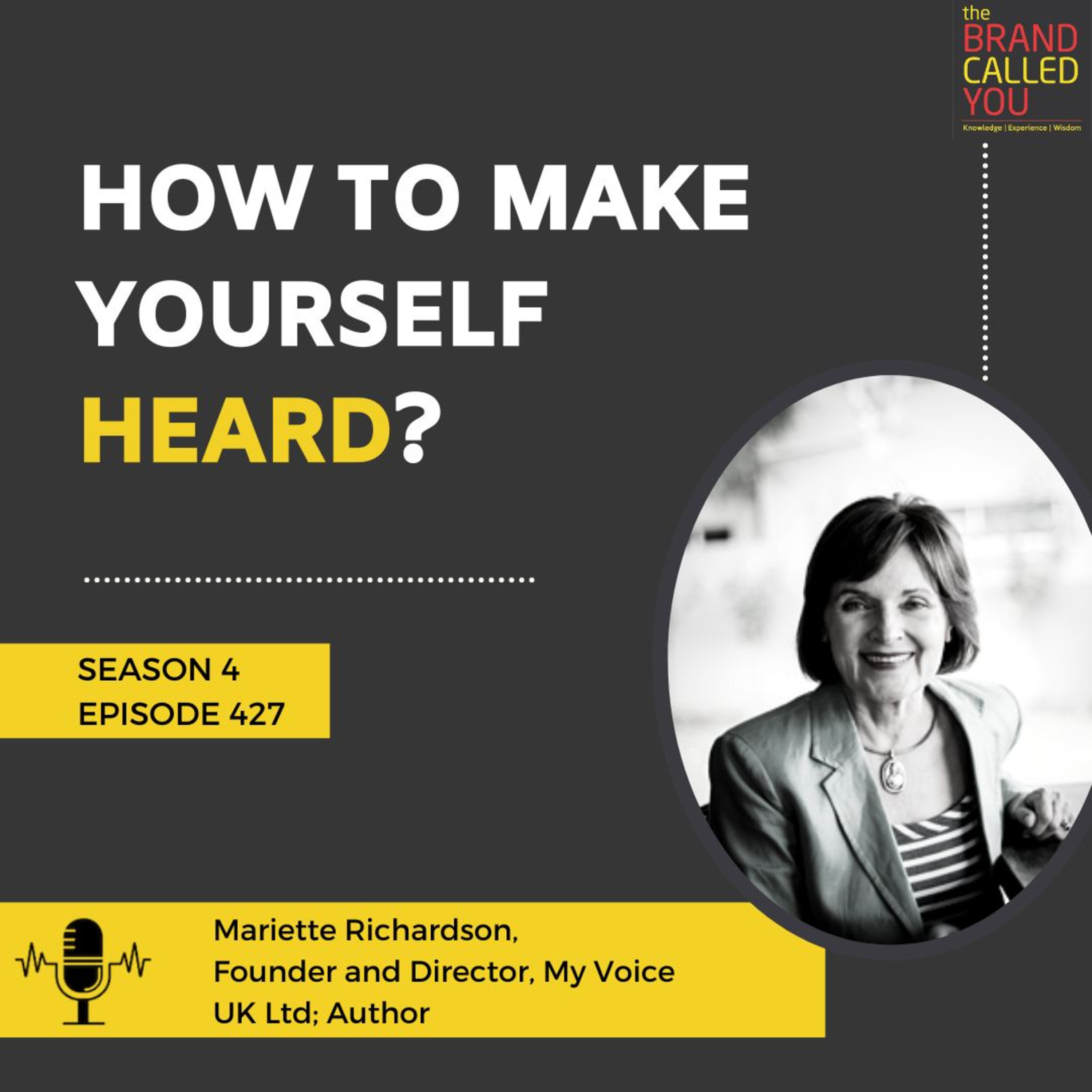 How to make yourself heard? | Mariette Richardson | Founder & Director | My Voice UK Ltd |Author