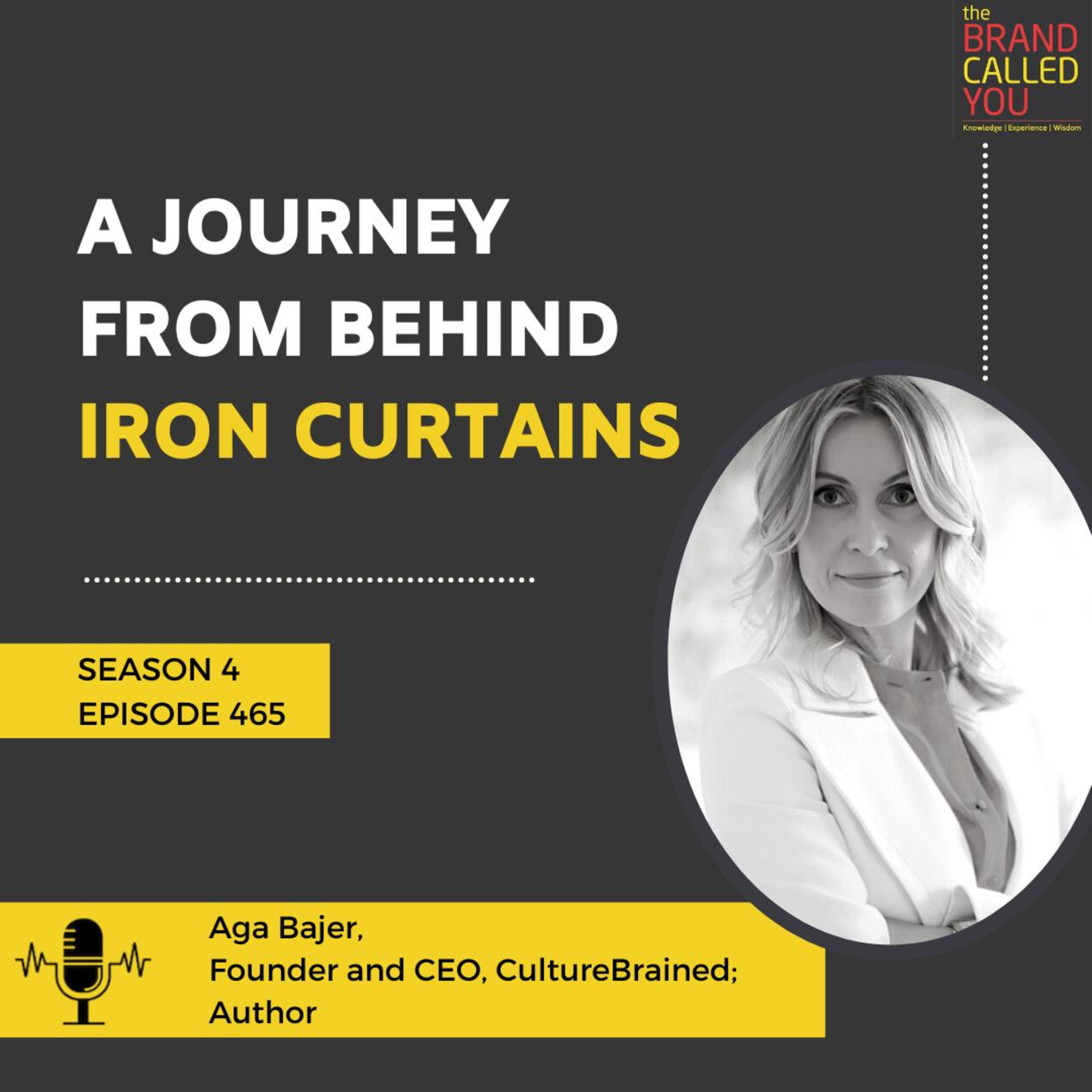 A journey from behind iron curtains | Aga Bajer | Founder and CEO | CultureBrained | Author |