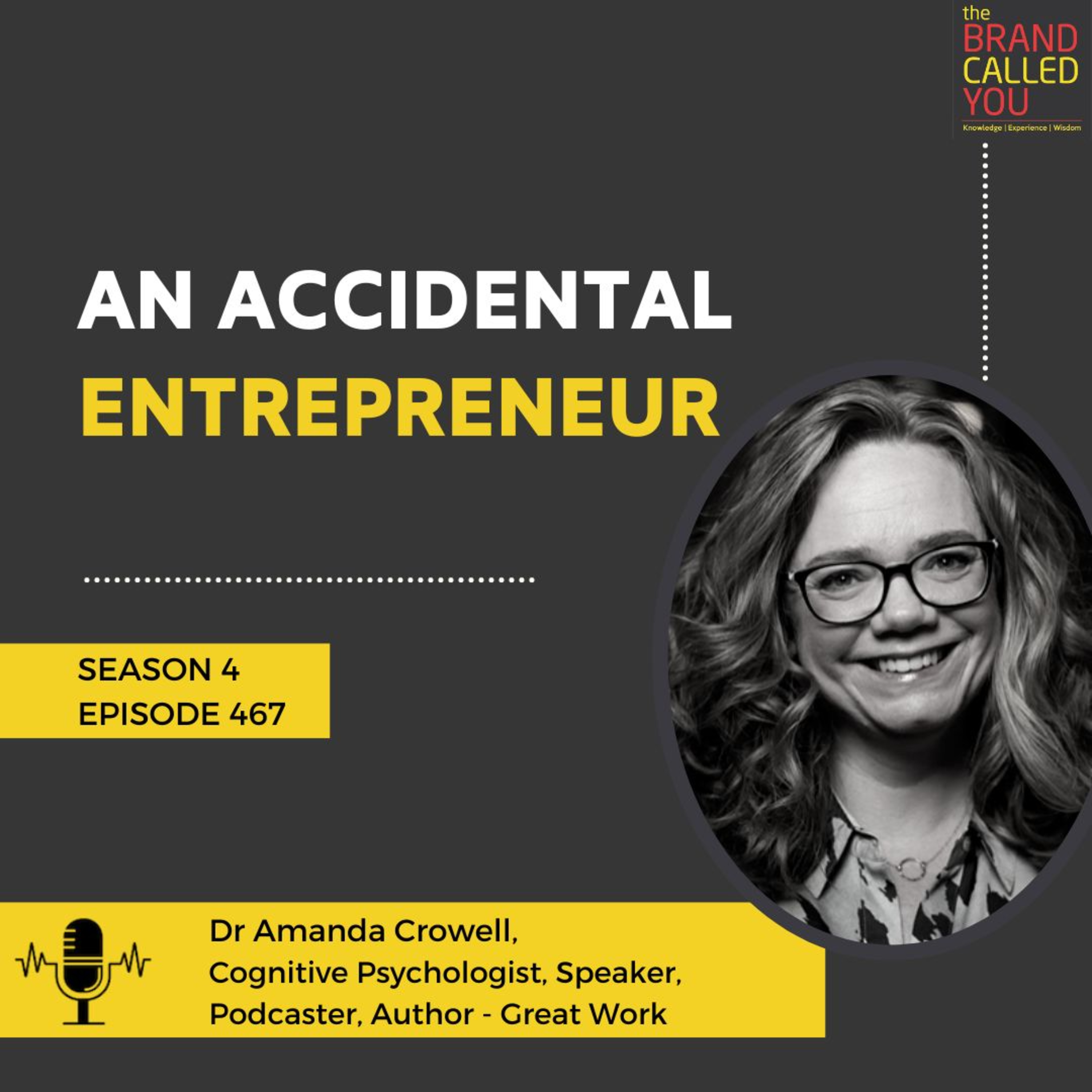 An accidental entrepreneur | Dr Amanda Crowell | Cognitive Psychologist | Speaker | Podcaster |Author - Great Work |