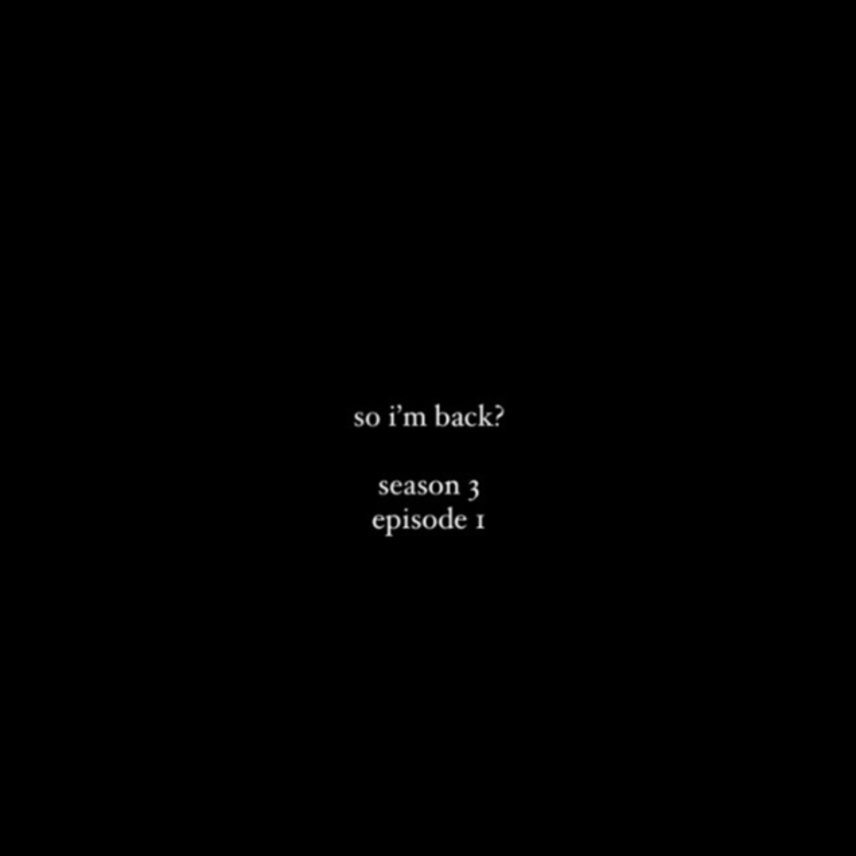 so I'm back? episode artwork